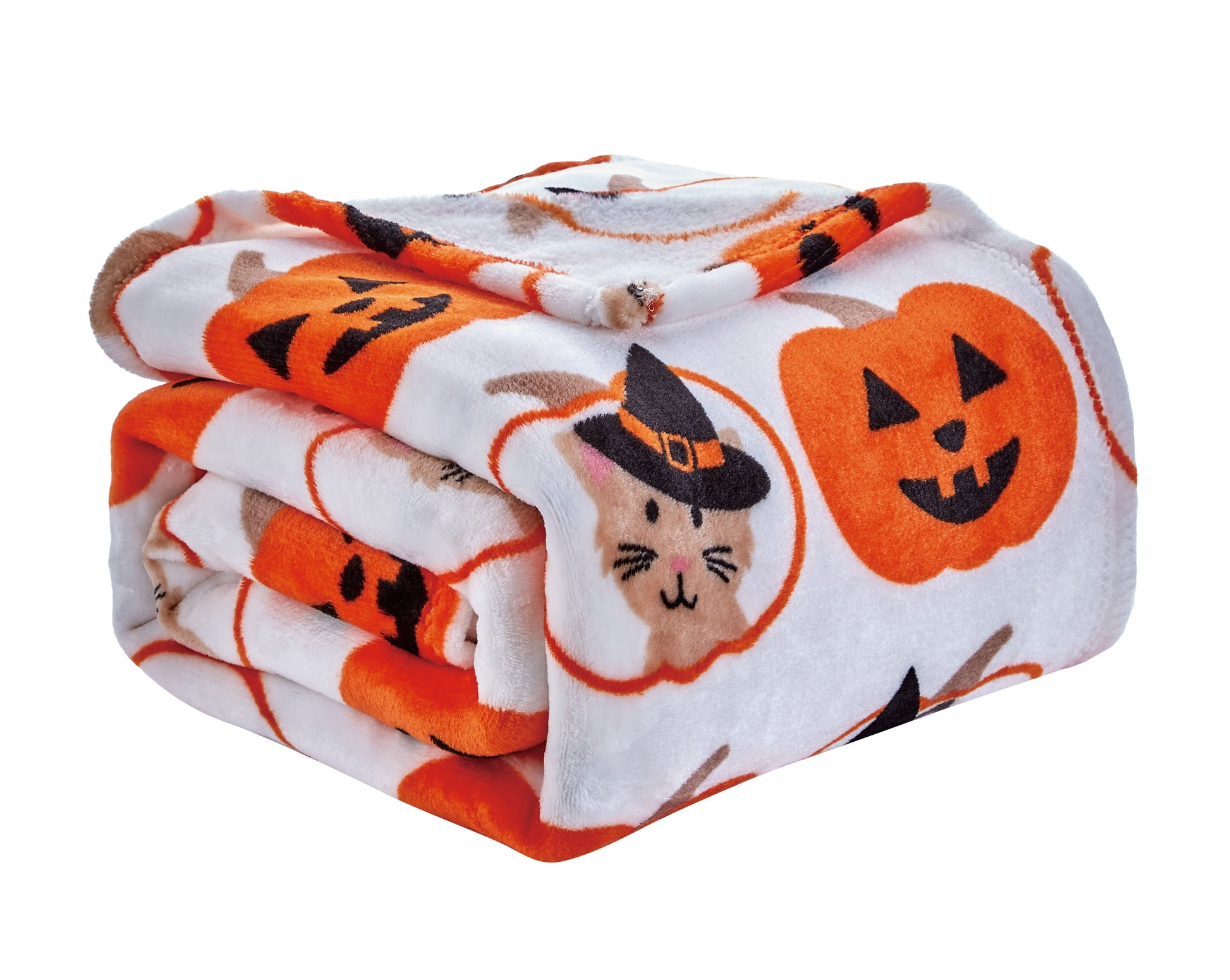 Happy Halloween Microplush Throw Blanket (50 X 60 Inch) - Pumpkins - Best Buy Furniture