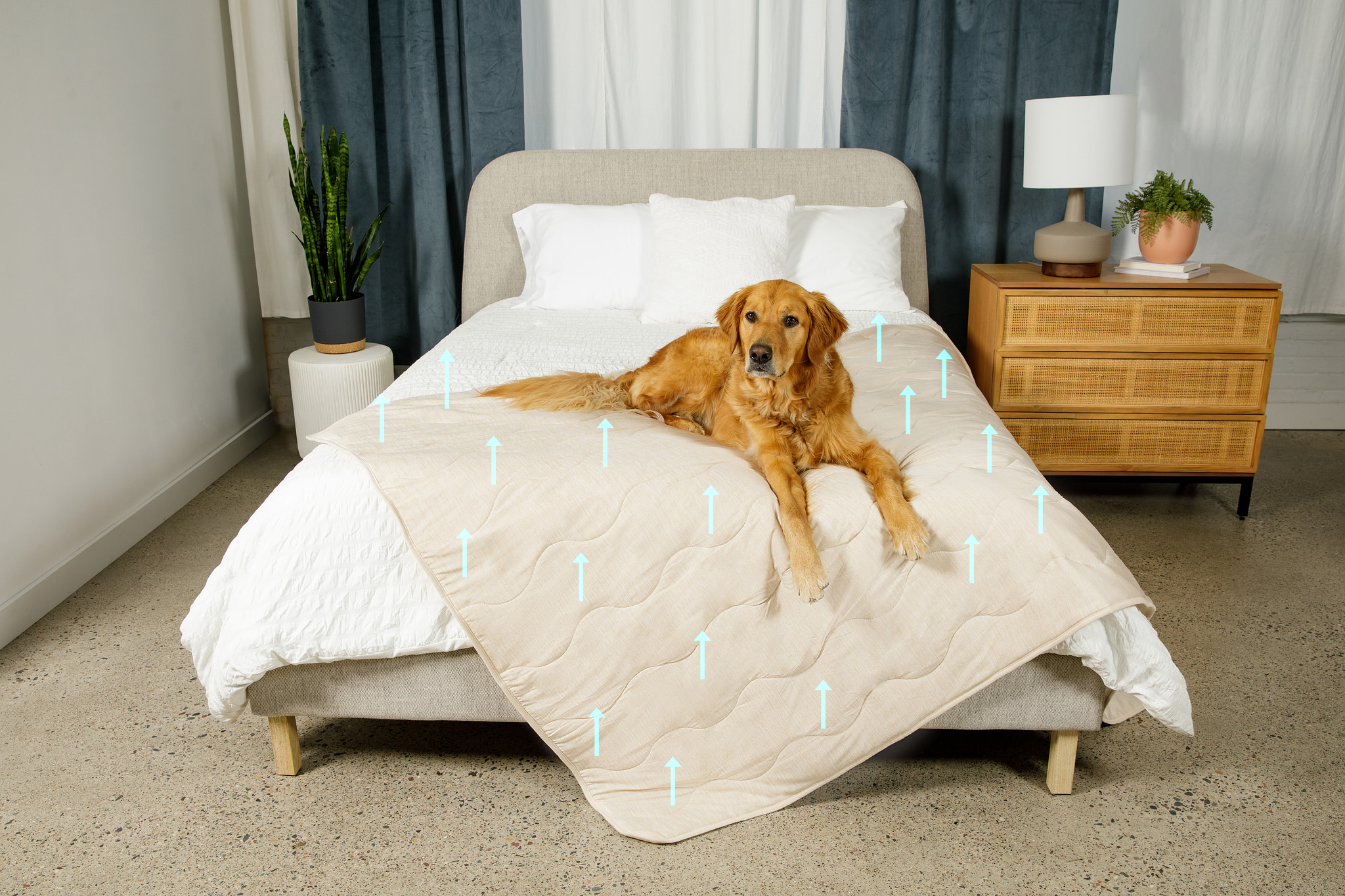 PupChill™ Cooling Waterproof Dog Blanket - Arctic Sand