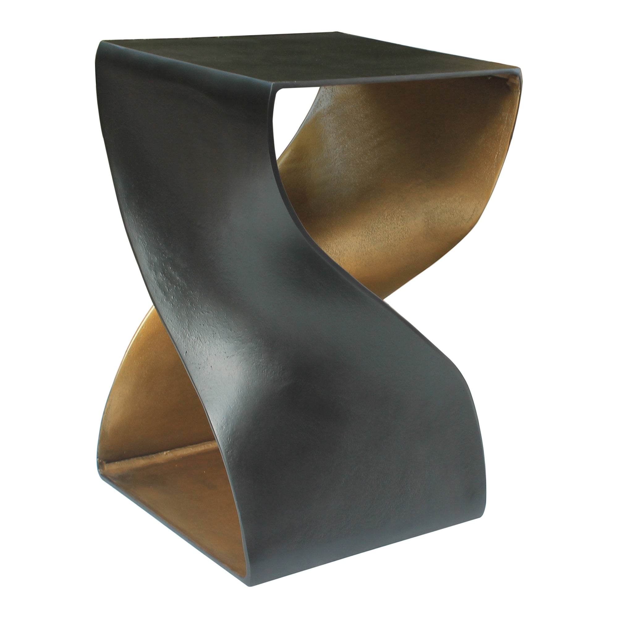 Twist Accent Table Brass
