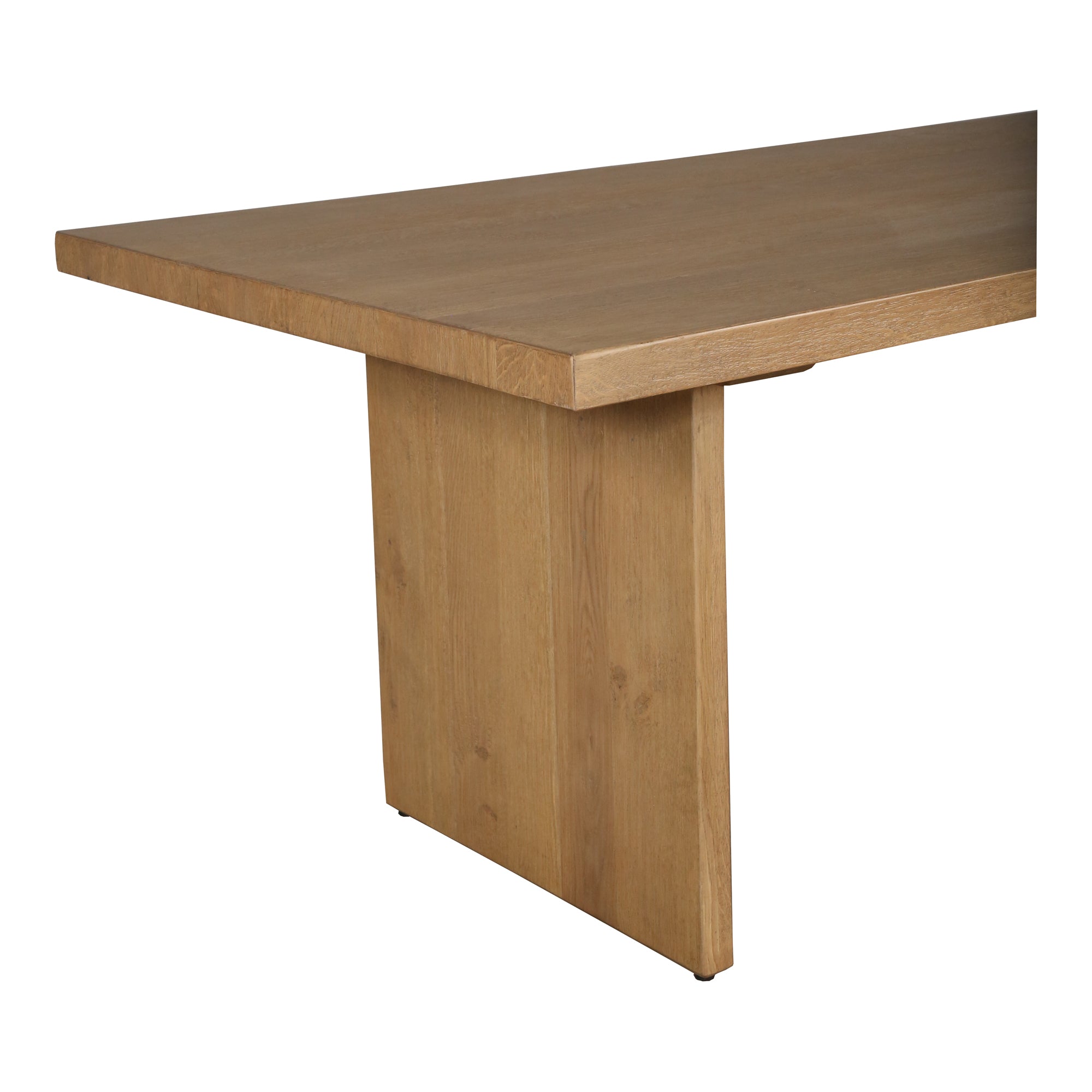 Koshi Dining Table Sandblasted Amber Oak - Moes Home