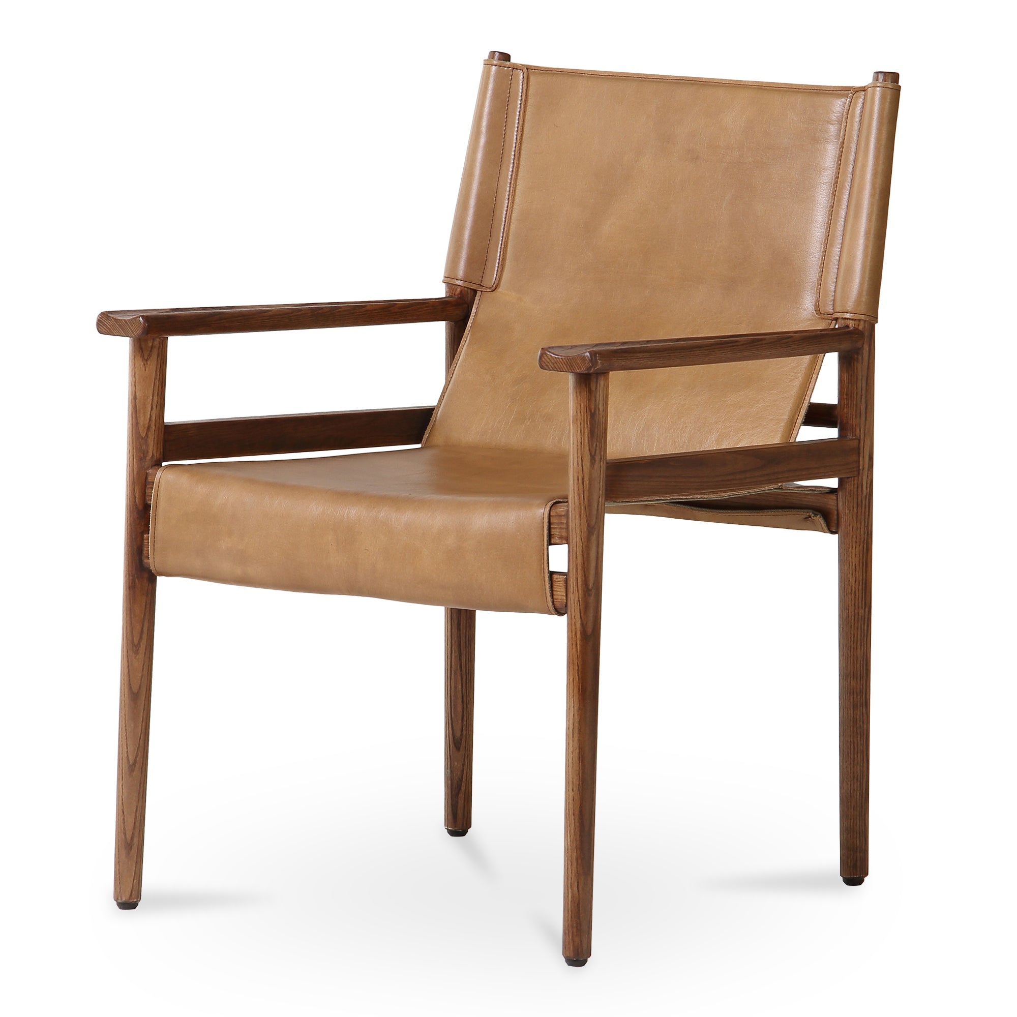 Remy Arm Chair Tan Leather - Moes Home