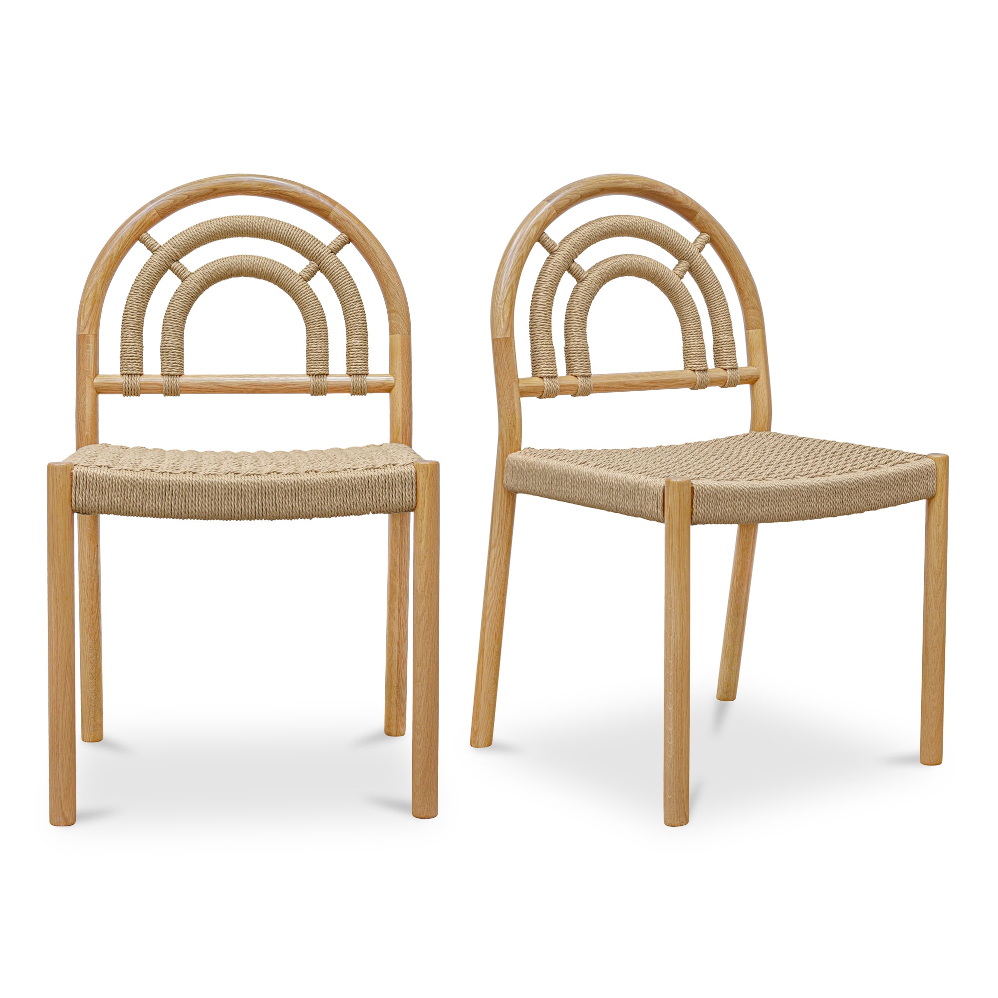 Avery Dining Chair Natural – Set Of Two - Moes Home