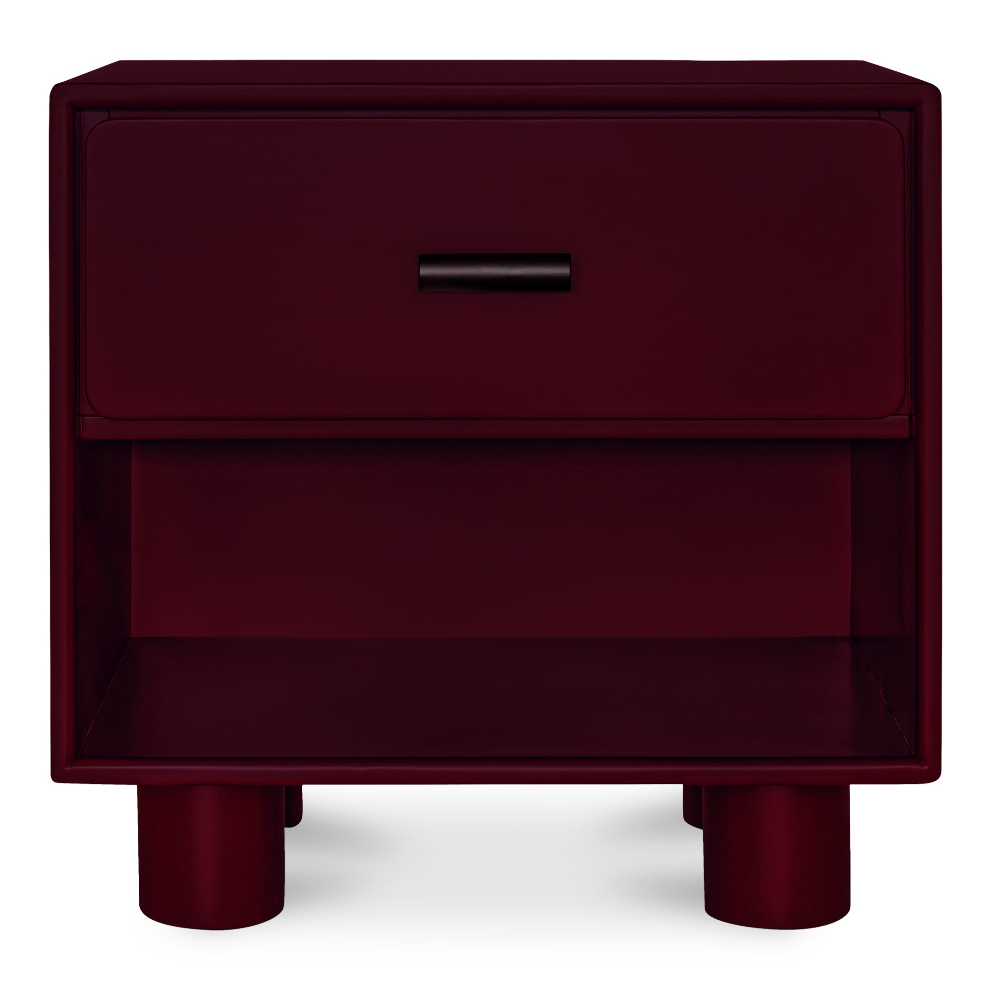 Jolene Nightstand Deep Red - Moes Home