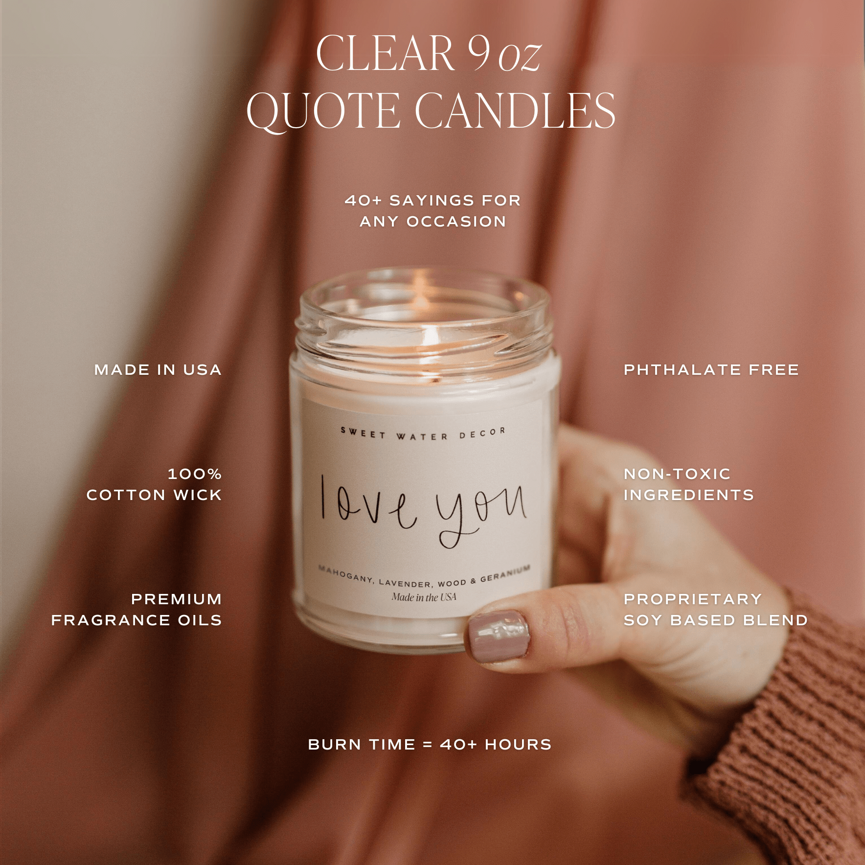 In My Mom Era Soy Candle - 9 oz Wildflowers and Salt