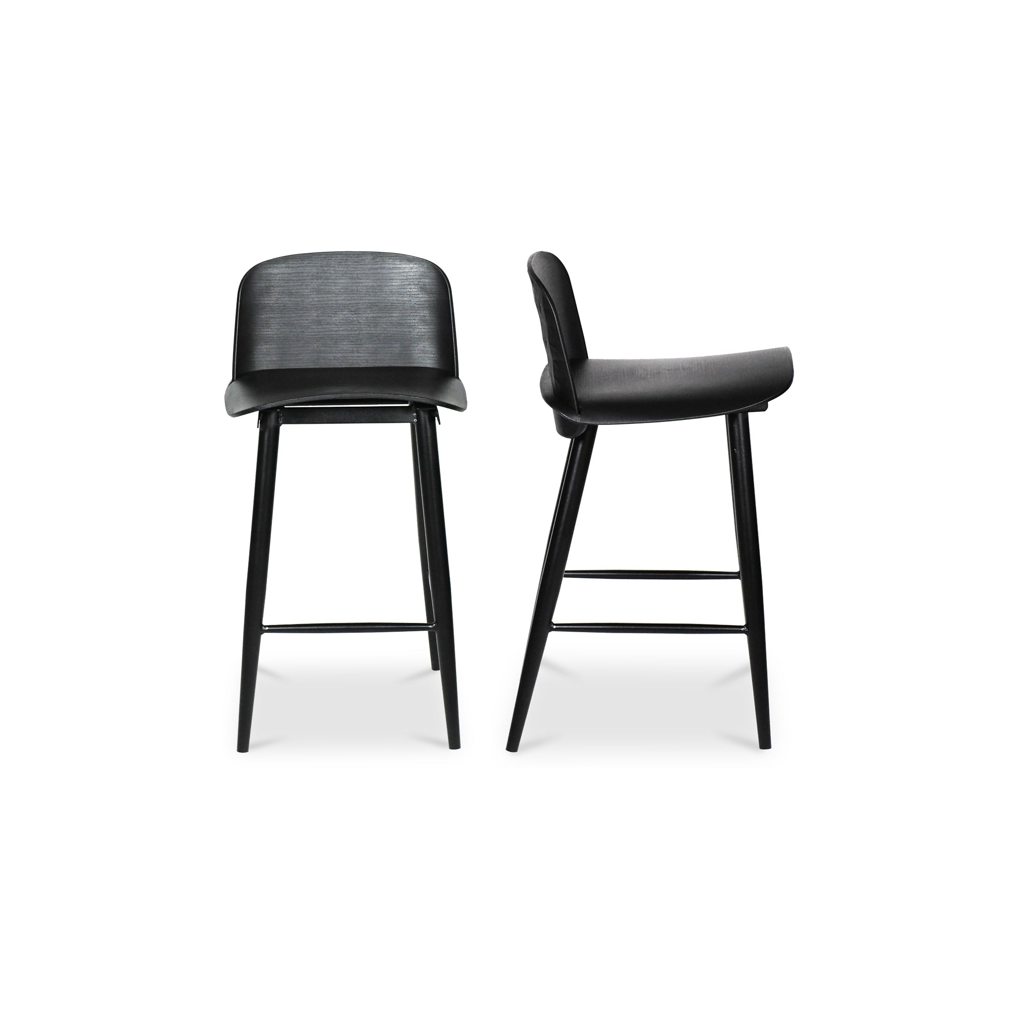 Looey Counter Stool Black - Set Of Two - Moes Home