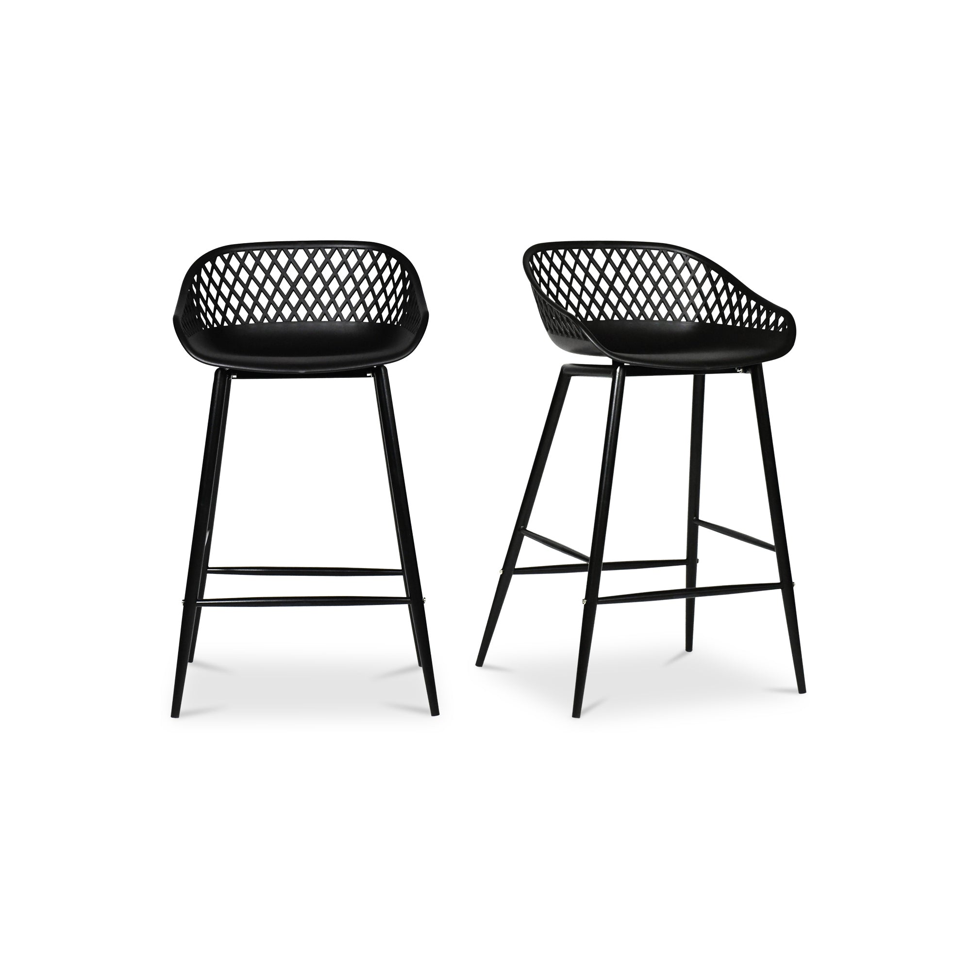 Piazza Outdoor Counter Stool Grey - Set Of Two