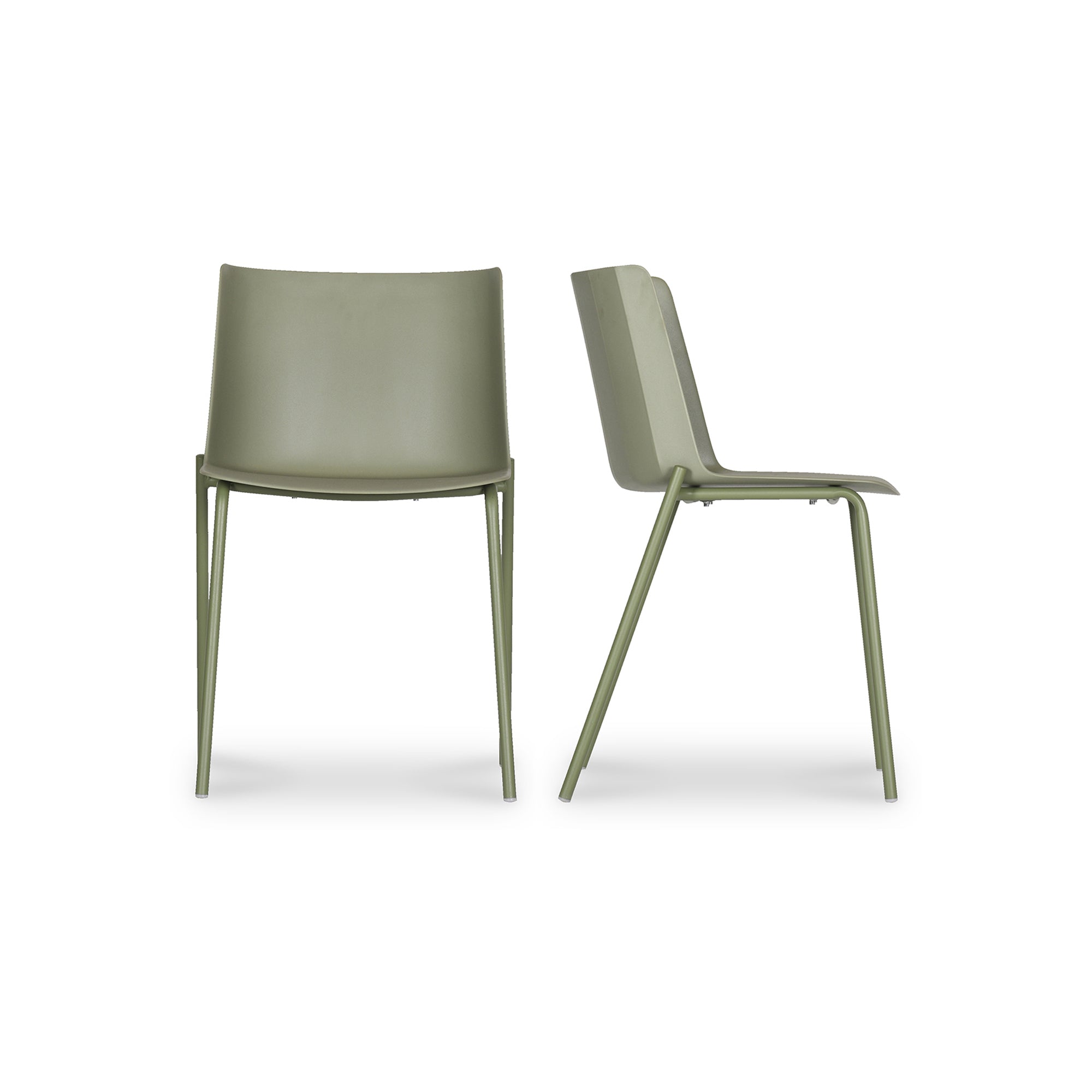 Silla Outdoor Dining Chair Sage Green - Set Of Two - Moes Home