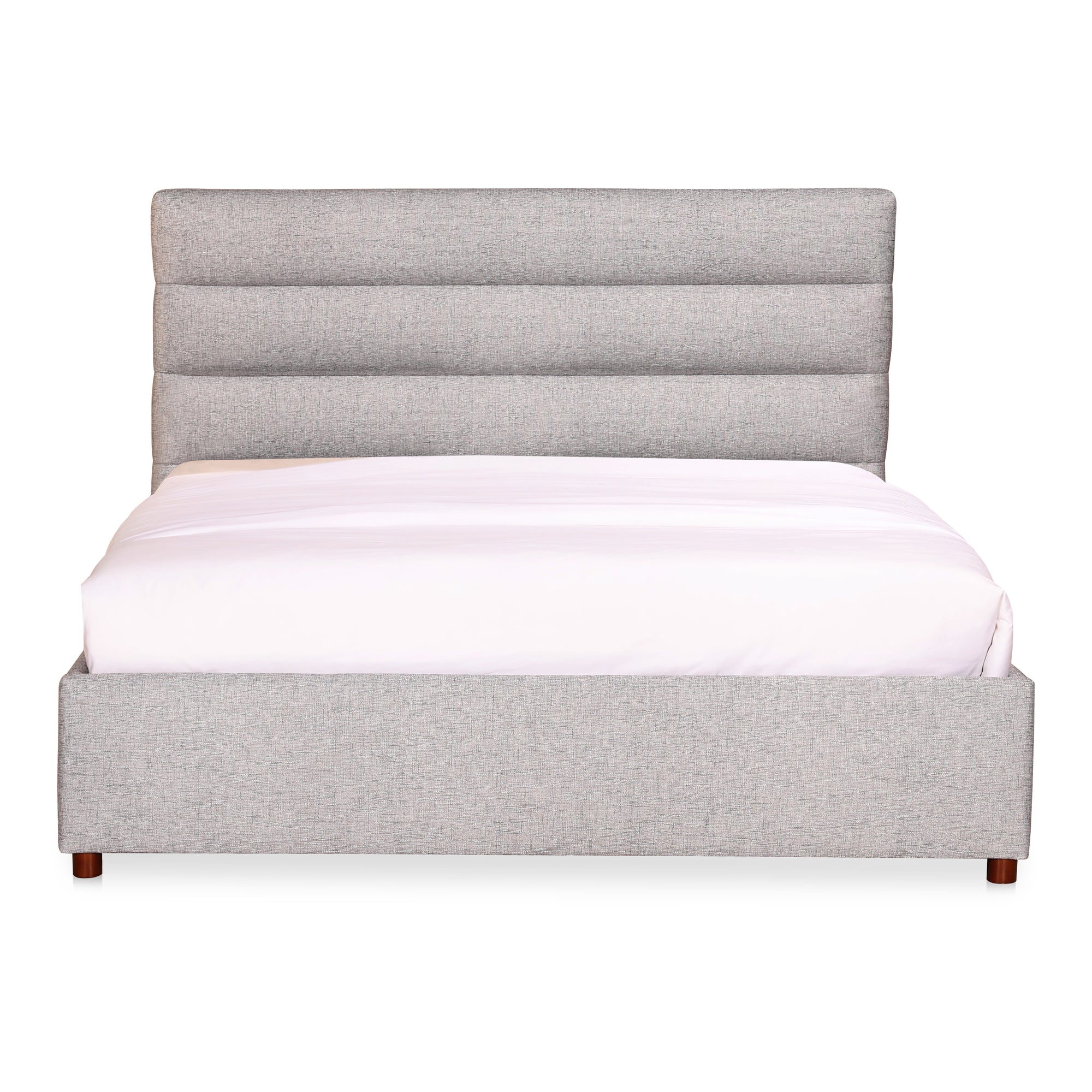 Takio Queen Bed Light Grey - Moes Home