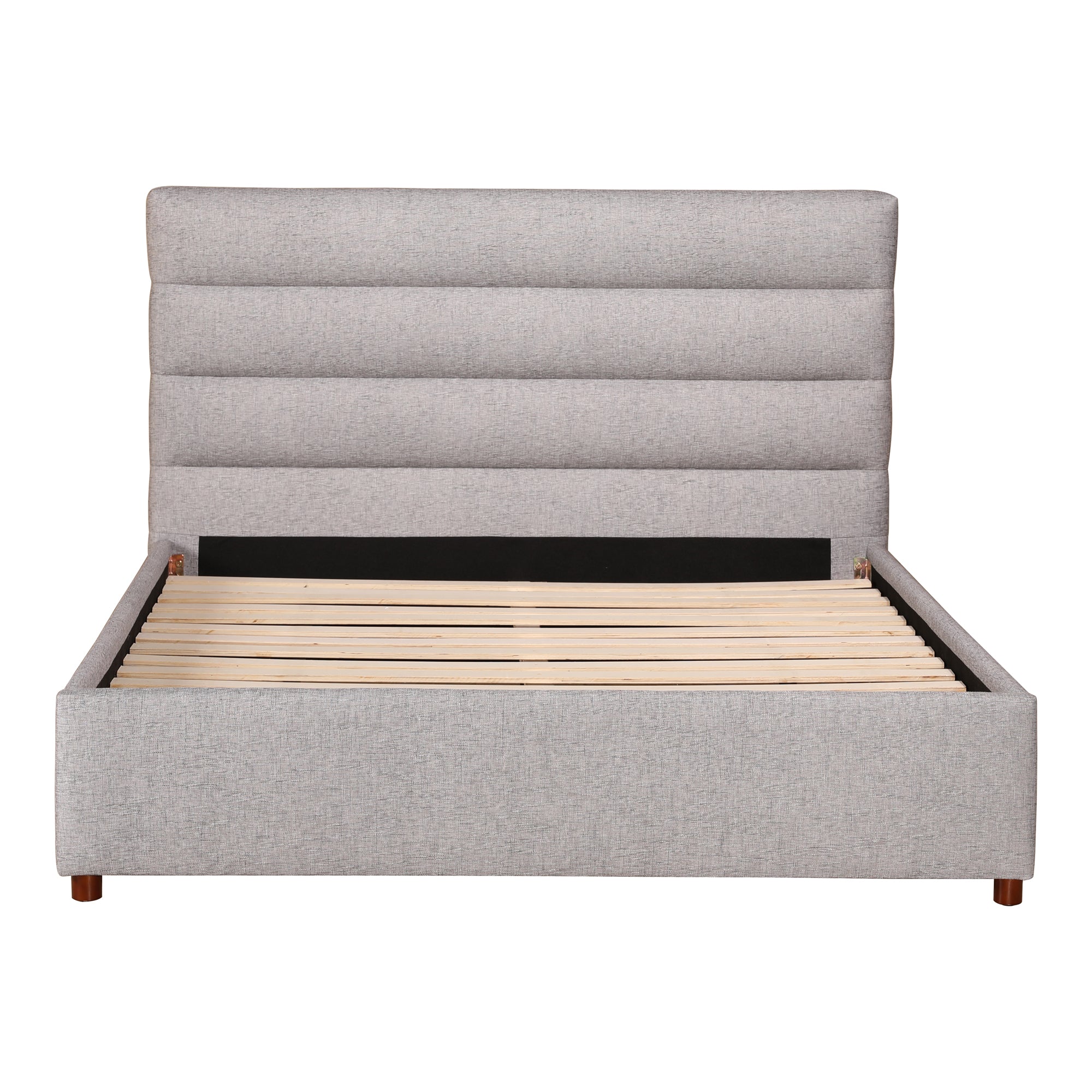 Takio Queen Bed Light Grey - Moes Home