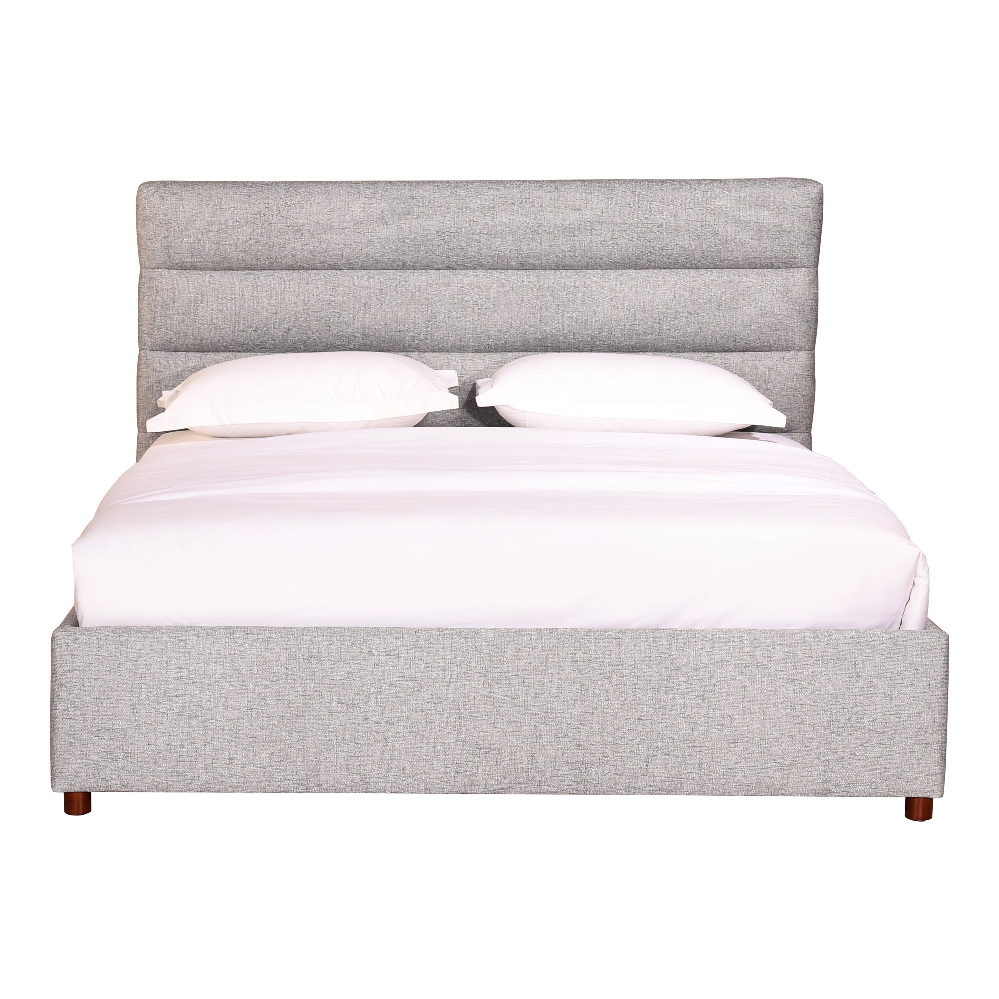 Takio Queen Bed Light Grey - Moes Home