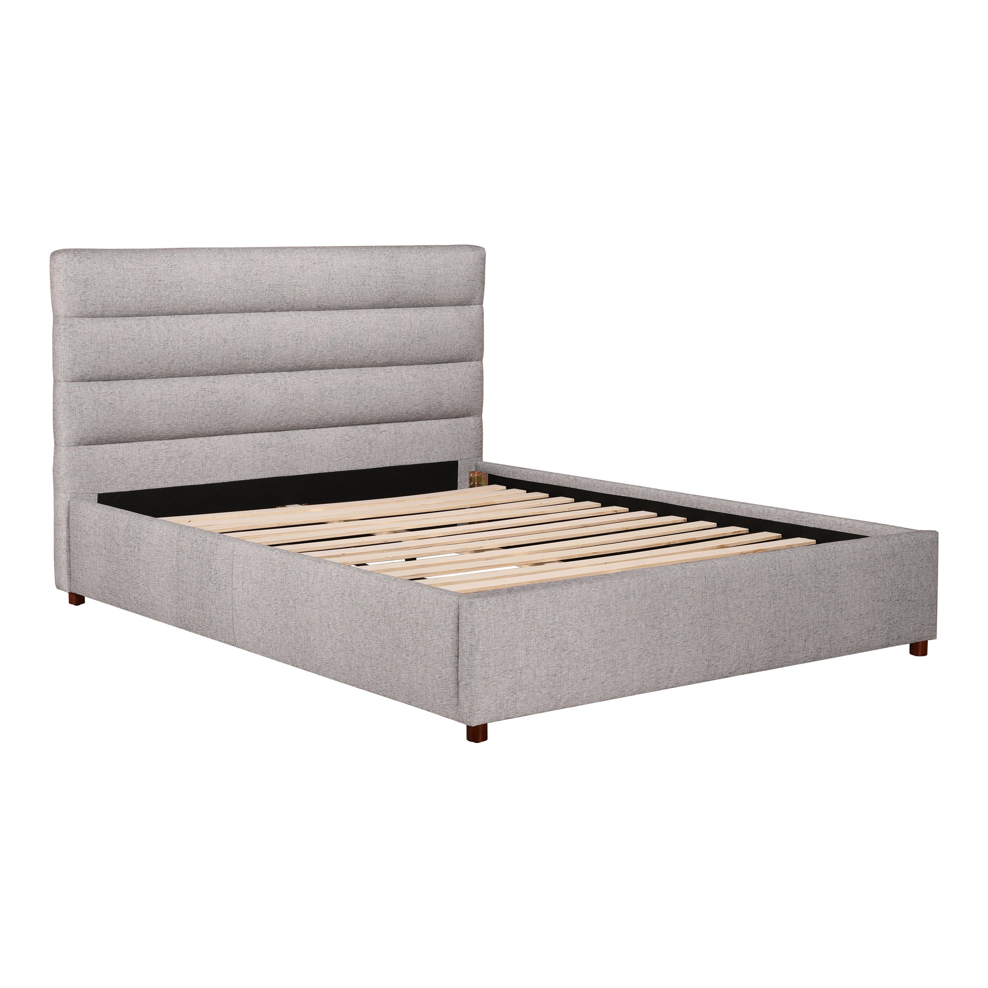 Takio King Bed Light Grey - Moes Home