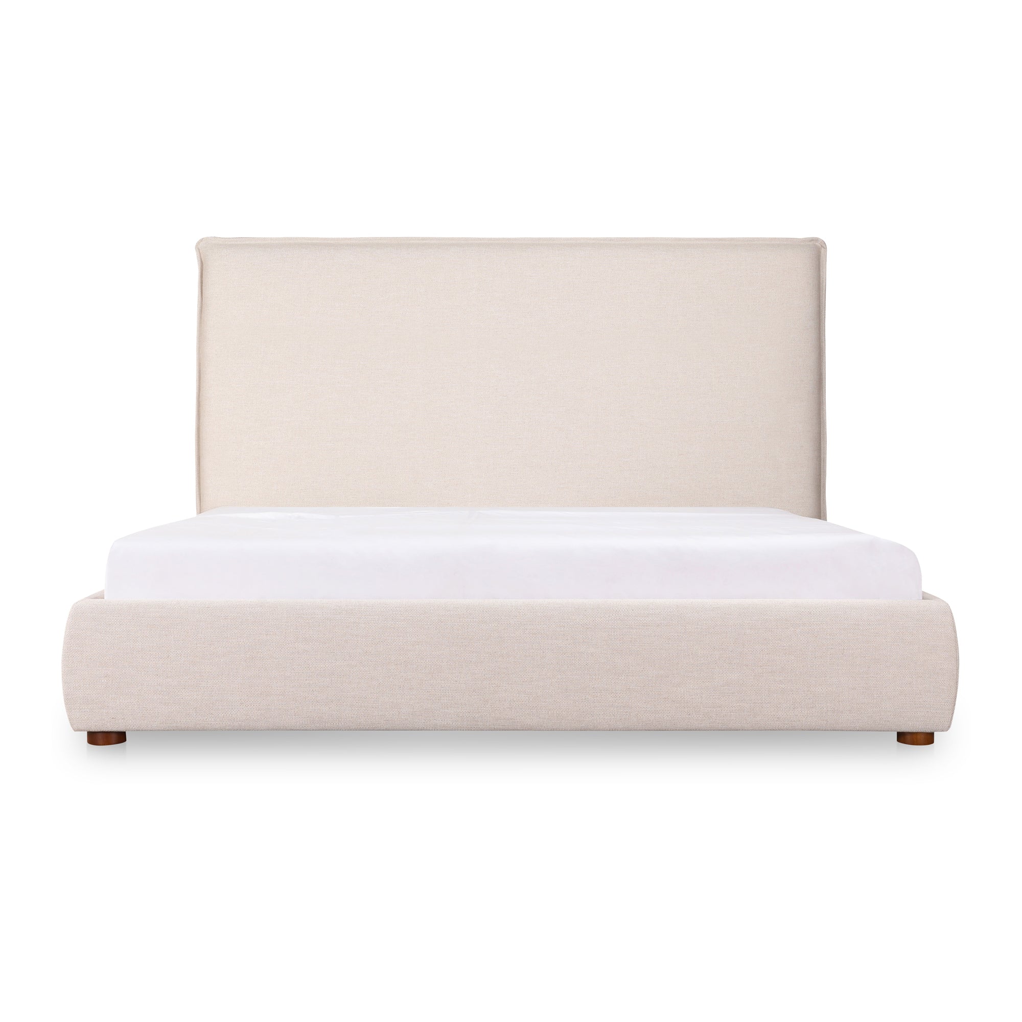 Luzon Queen Bed Tall Headboard Wheat - Moes Home