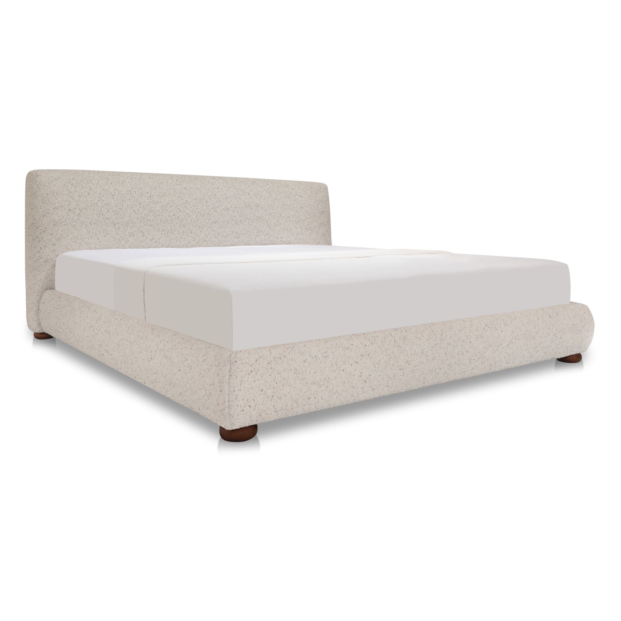 Beau King Storage Bed Warm Beige