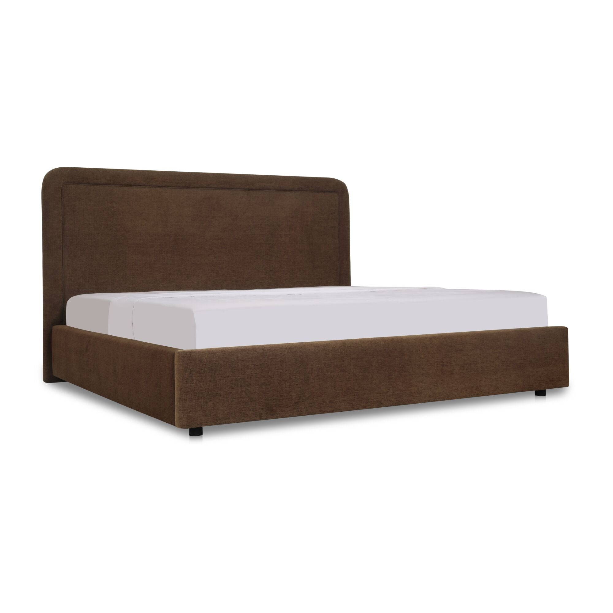 Simon Queen Storage Bed Flecked Beige