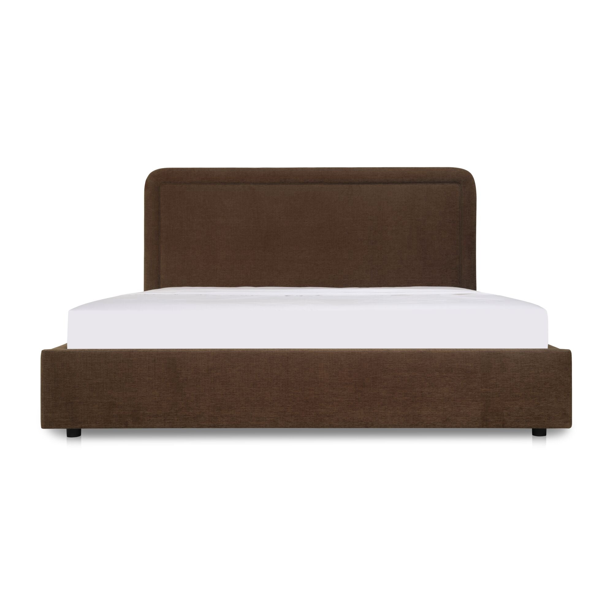 Simon Queen Storage Bed Flecked Beige