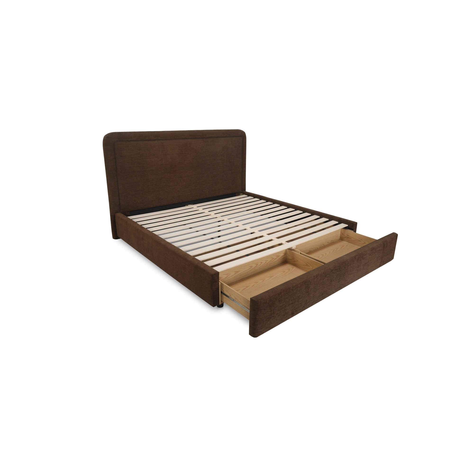 Simon King Storage Bed Flecked Beige