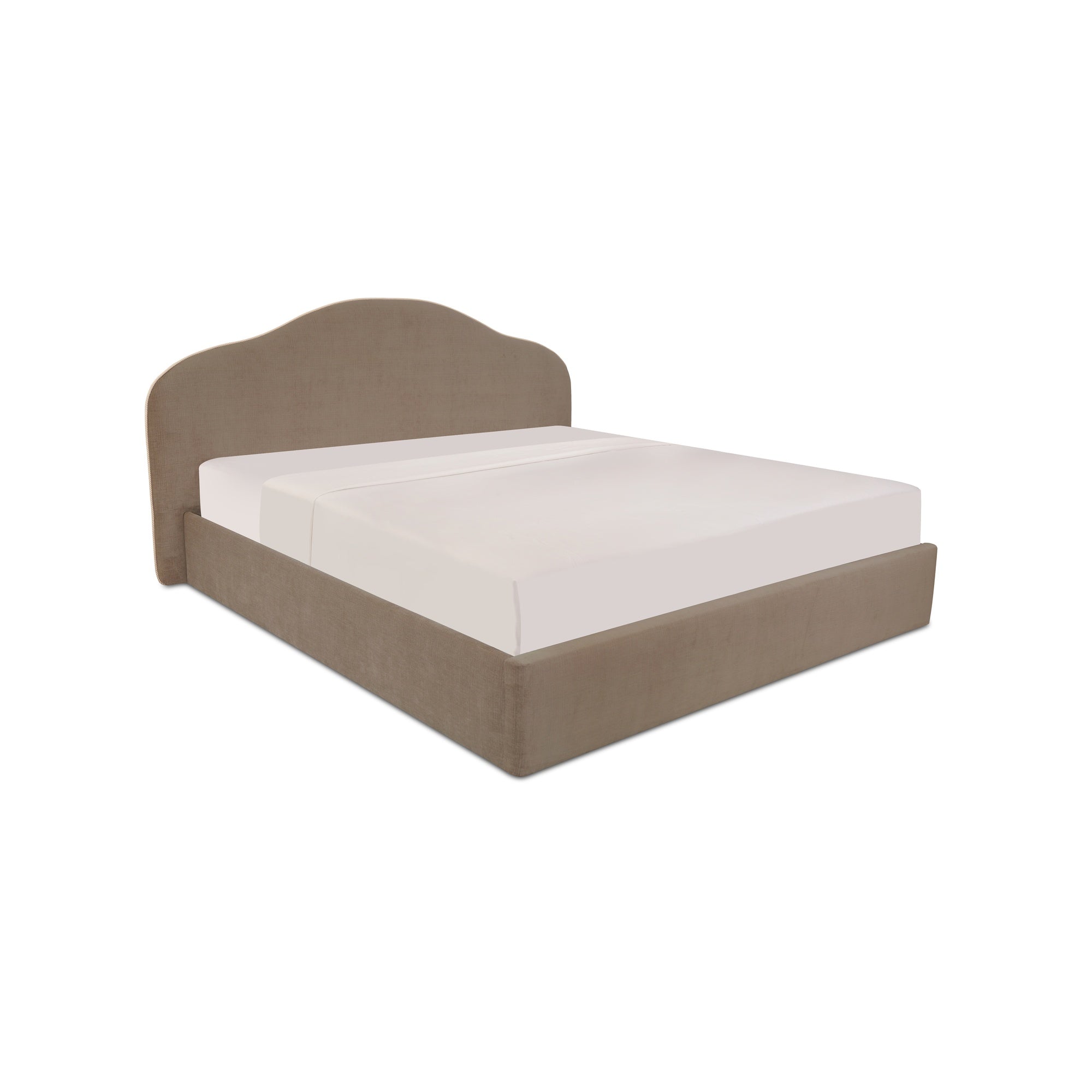 Maggie Queen Storage Bed Taupe