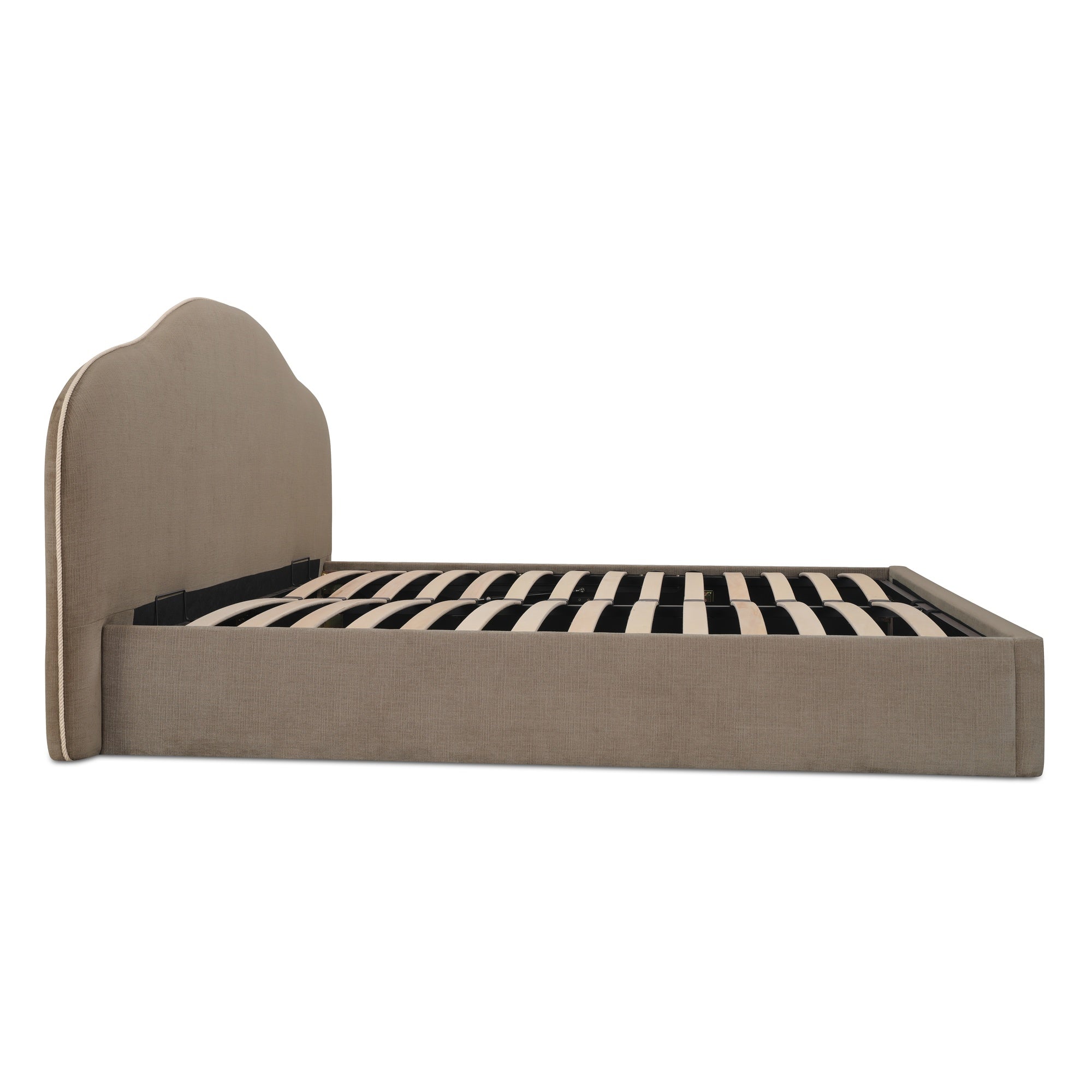 Maggie Queen Storage Bed Taupe