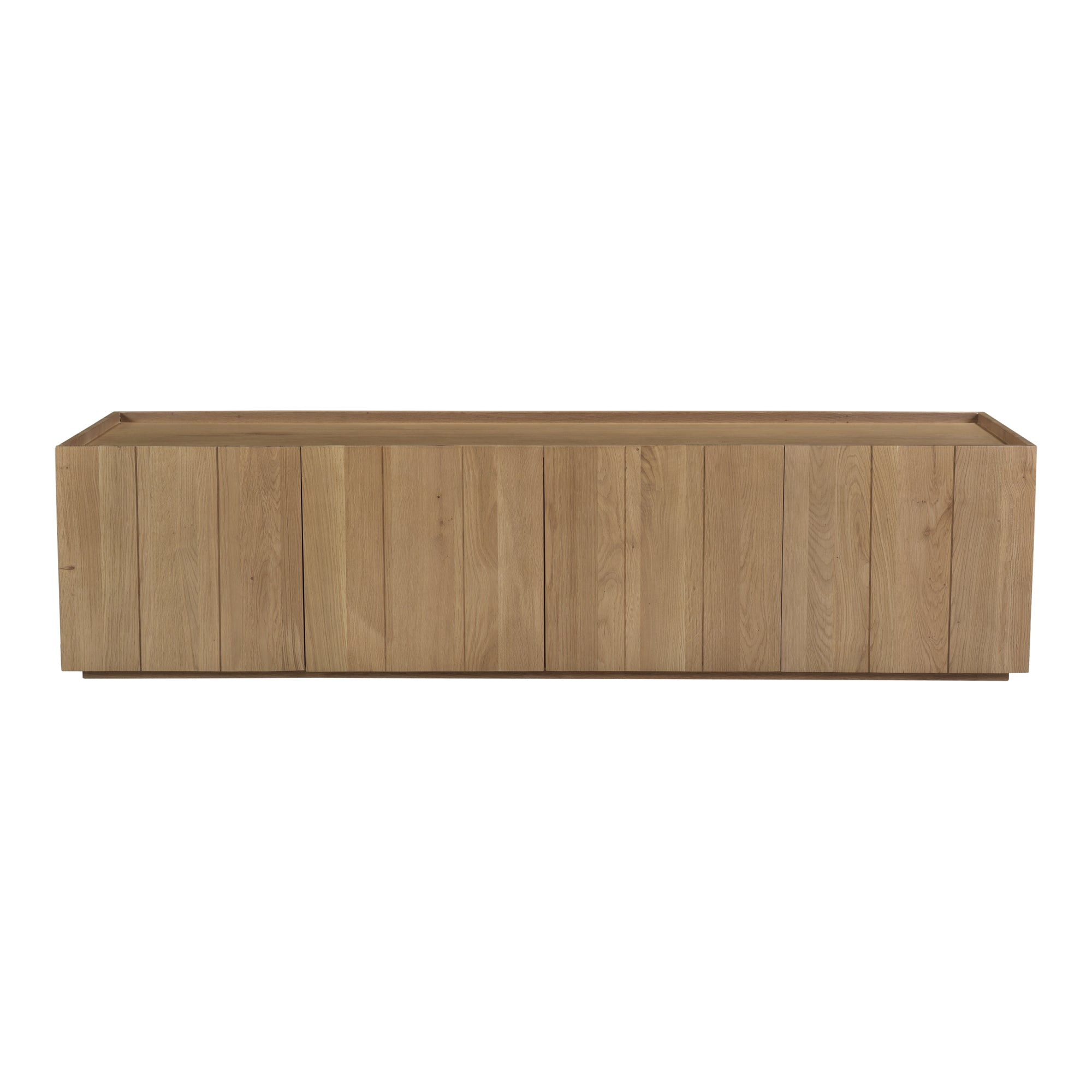 Plank Media Cabinet Natural - Moes Home