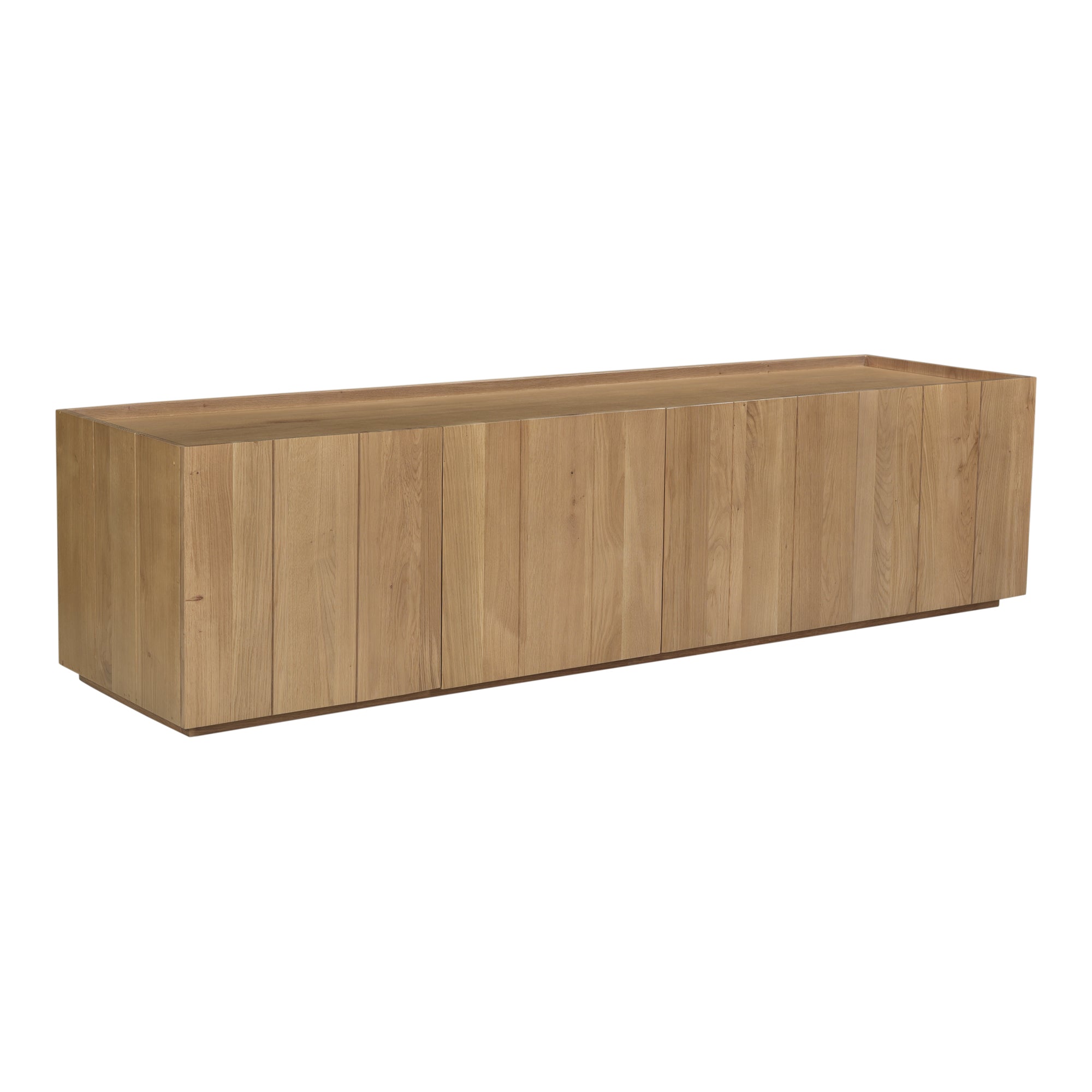 Plank Media Cabinet Natural - Moes Home