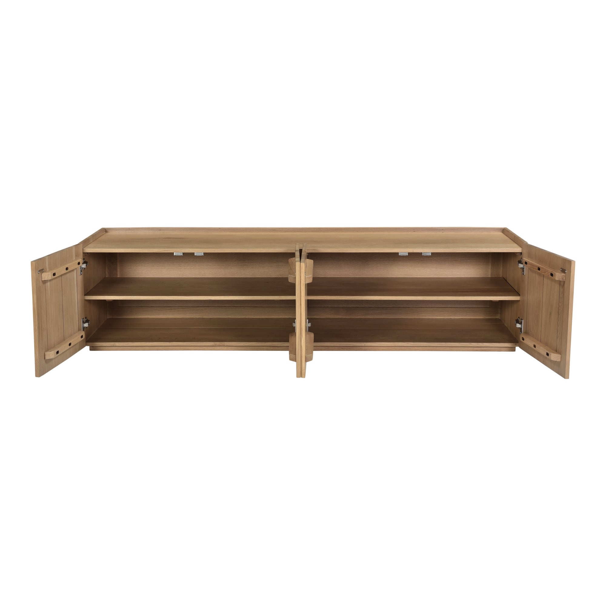 Plank Media Cabinet Natural - Moes Home