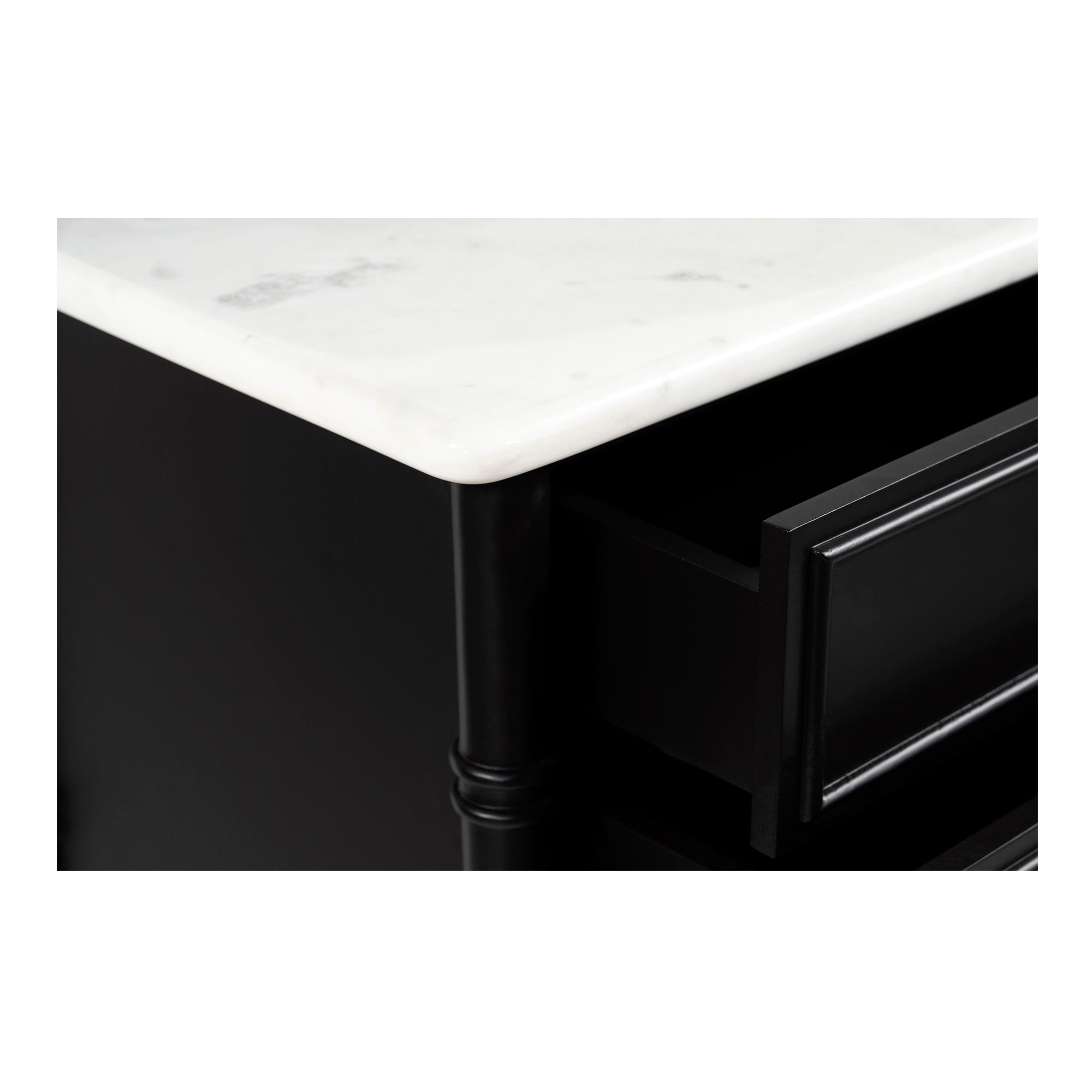 Eleanor 5 Drawer Chest Black - Moes Home