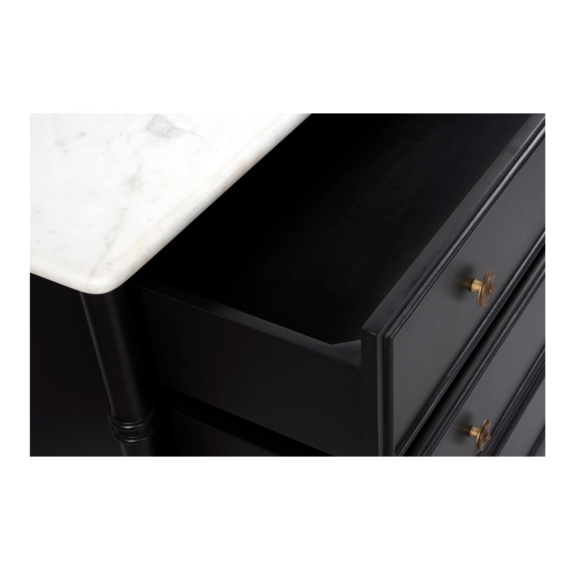 Eleanor 6 Drawer Dresser Black - Moes Home
