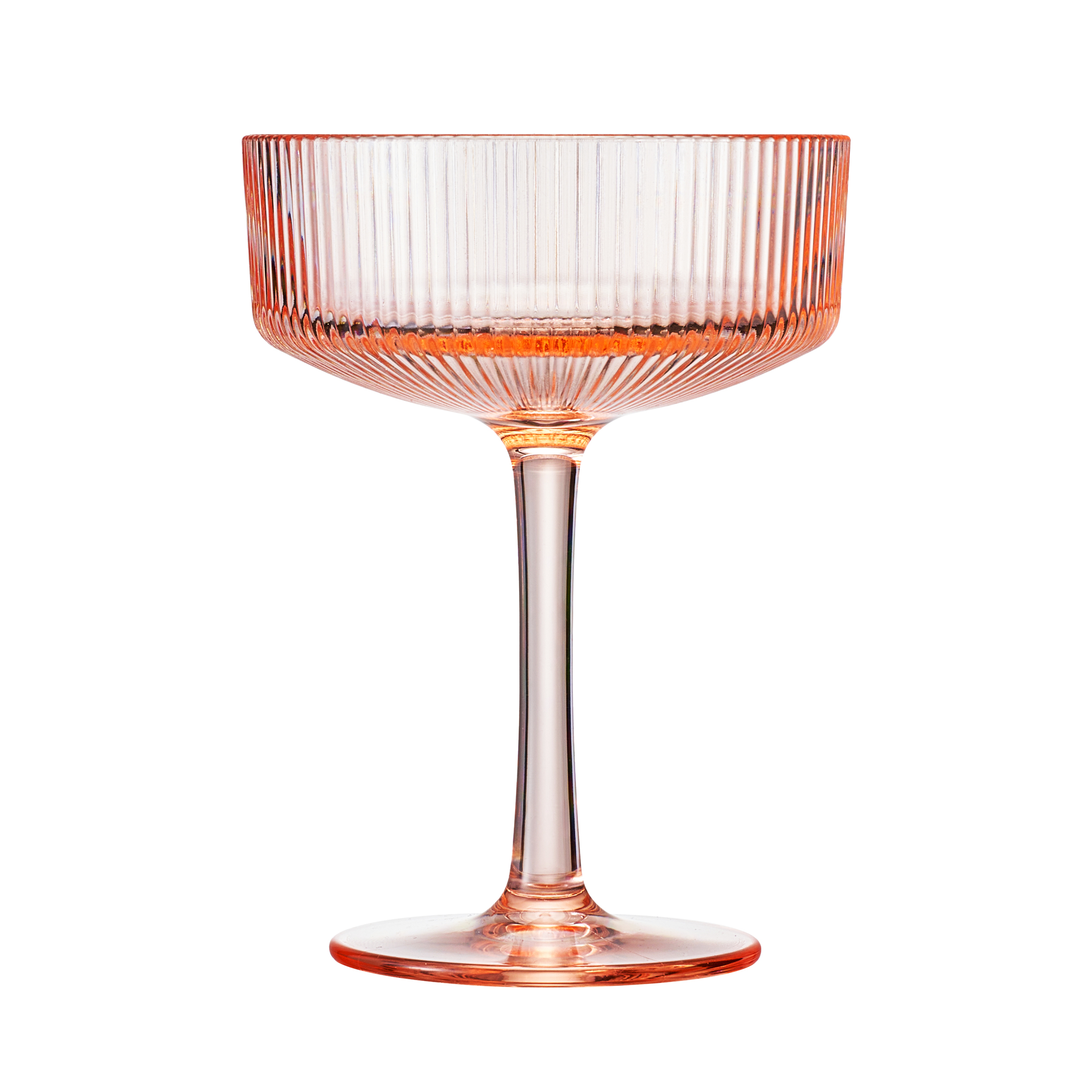 Madrid Acrylic Champagne Coupe Cocktail Glassware, Set of 6