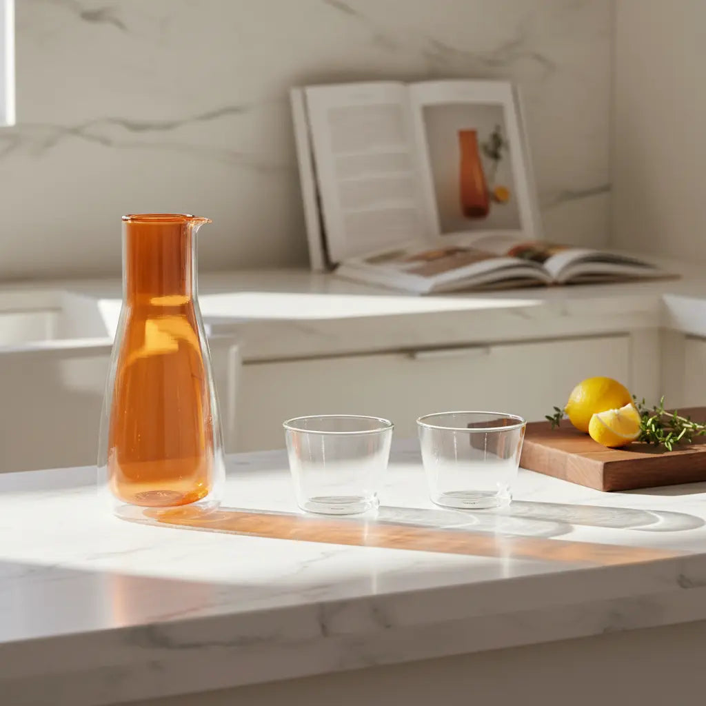 Rocks Orange Carafe