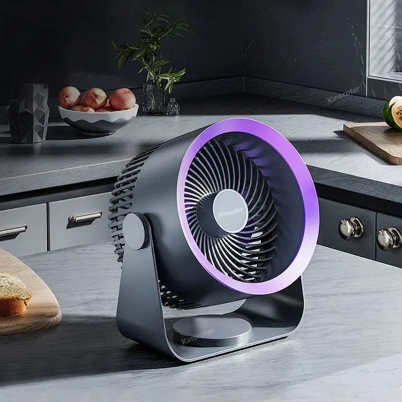 Portable Rechargeable Fan 4000mAh 3-Speed Type-C 5V