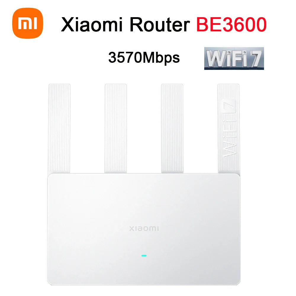 WiFi 7 BE3600 Dual Band Gaming Router 3570Mbps Mesh VPN Dual WAN LAN