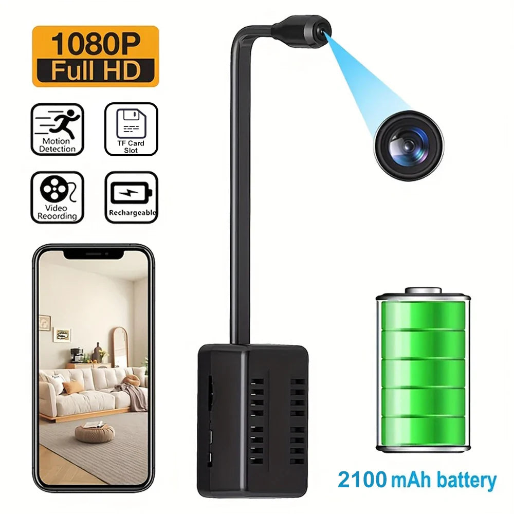 Mini WiFi 1080P Security Camera Adjustable Lens Remote Monitoring Home IP Cam