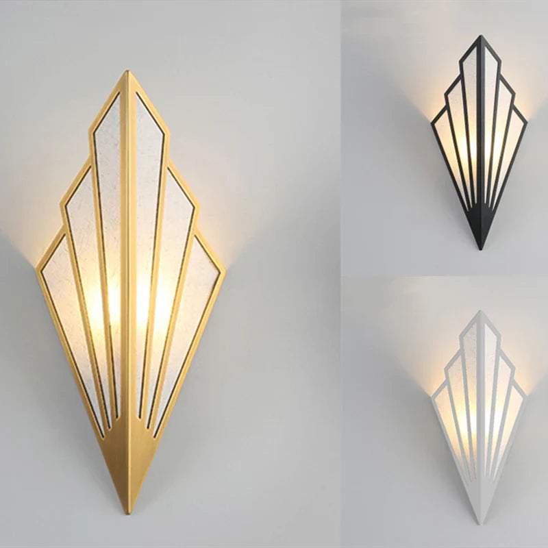 Nordic LED Iron Wall Lamp Modern Bedside Wall Light Living Room Bedroom Decor