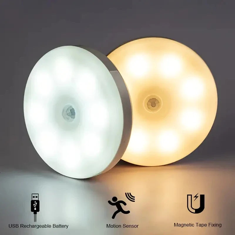 Wireless LED Button Night Light – Motion Sensor Lamp for Bedroom, Closet, Stairs