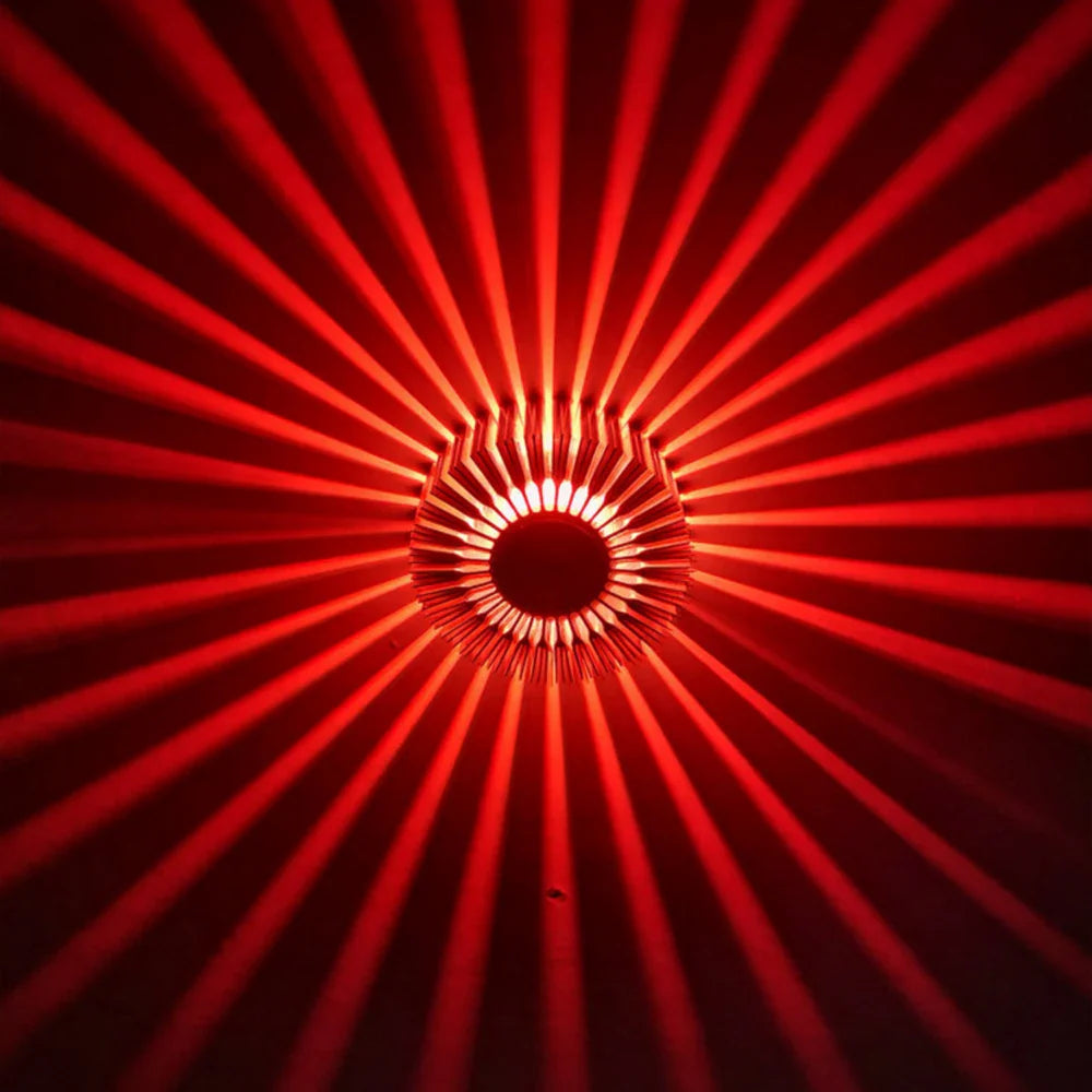 Sunflower LED Wall Lamp RGB Projection Corridor Indoor Creative Light 3W
