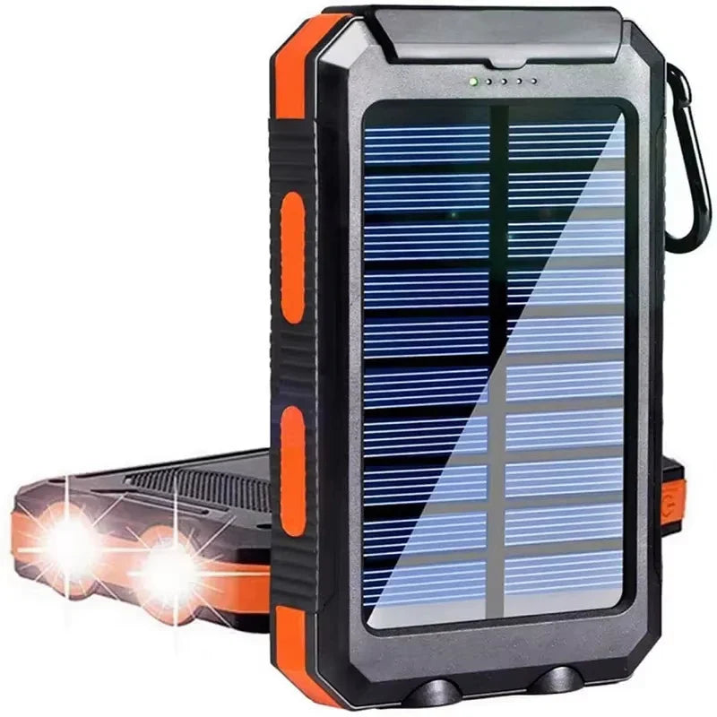 Gaiaray 30000mAh Solar Power Bank Dual USB Waterproof LED Outdoor Travel Charger