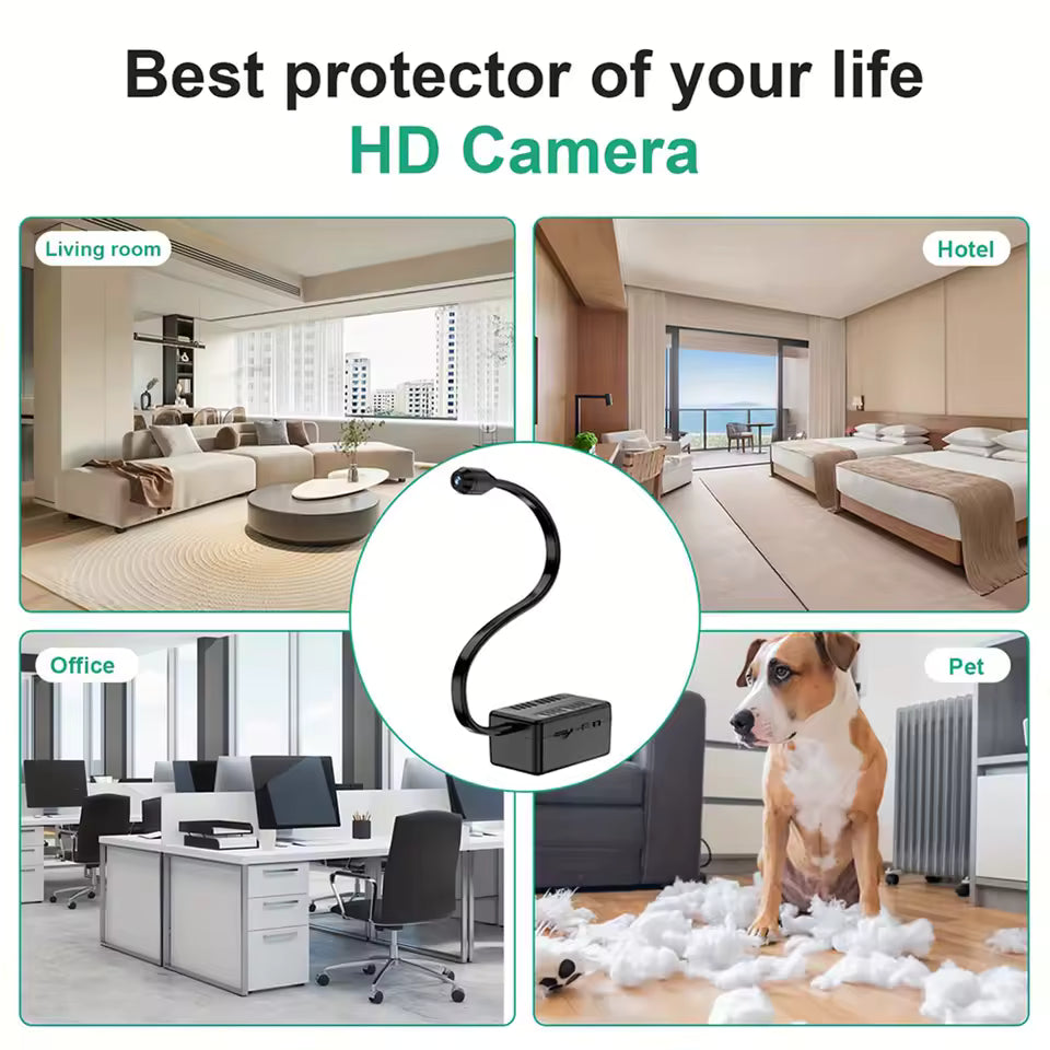 Mini WiFi 1080P Security Camera Adjustable Lens Remote Monitoring Home IP Cam