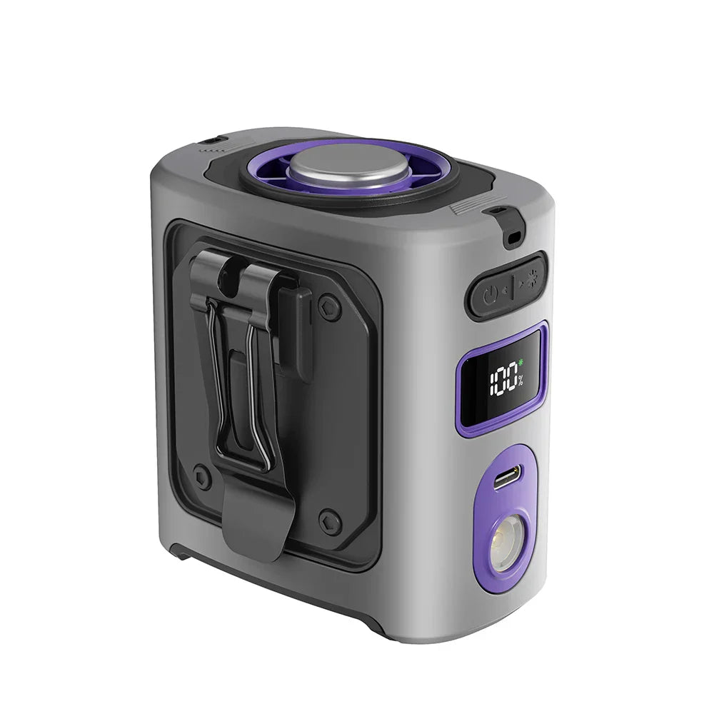 Portable Waist Fan 8000mAh Semiconductor Cooling 100-Speed