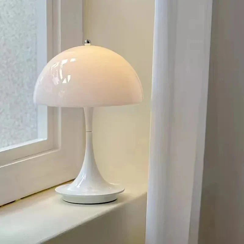 Rechargeable Dimmable LED Table Lamp Touch Control Bedside Light for Bedroom