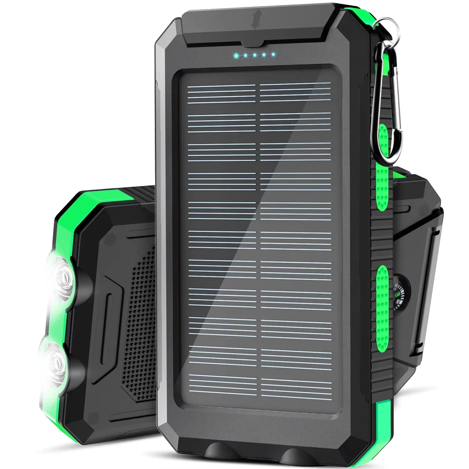 Gaiaray 30000mAh Solar Power Bank Dual USB Waterproof LED Outdoor Travel Charger