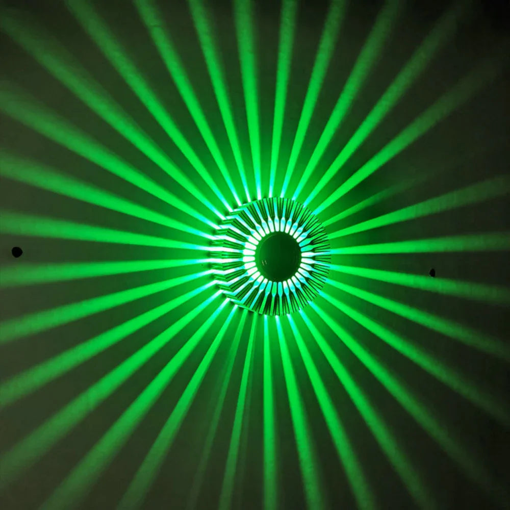 Sunflower LED Wall Lamp RGB Projection Corridor Indoor Creative Light 3W