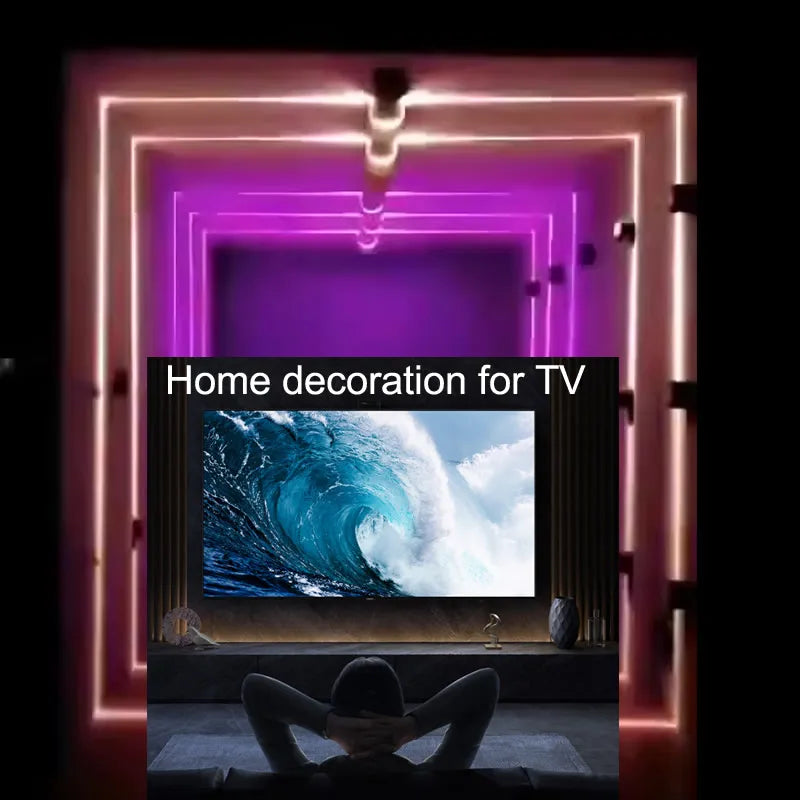 LED Window Outline Light IP67 Outdoor Indoor Door Frame Wall TV Decor Lamp