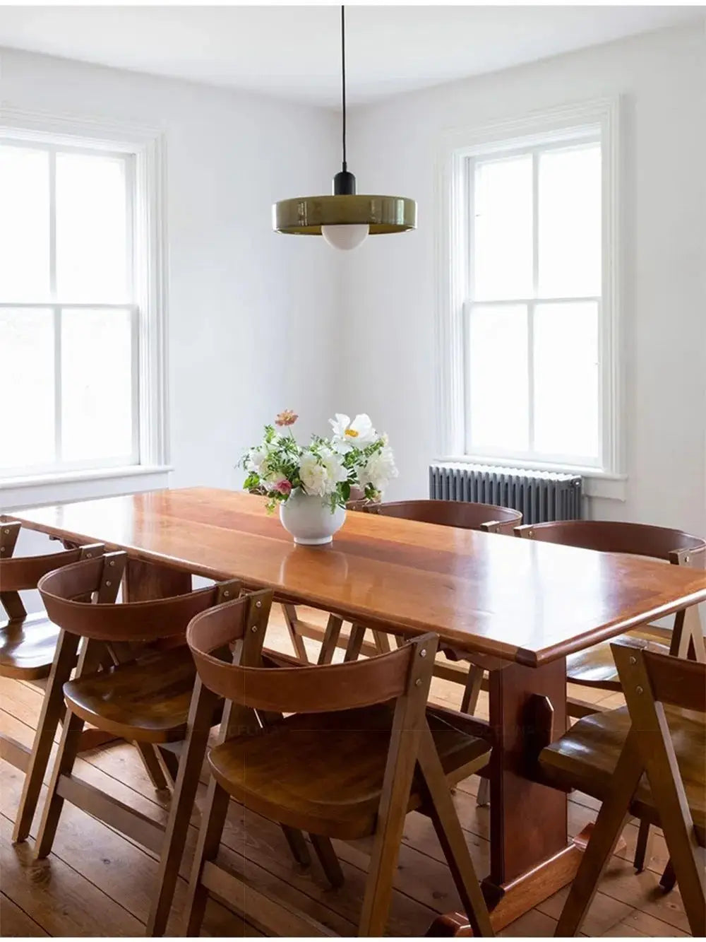Nordic Bauhaus Glass Chandelier – Retro Dining Room Pendant Light for Living Room