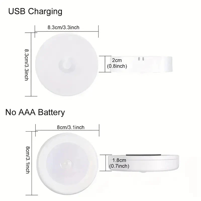 Wireless LED Button Night Light – Motion Sensor Lamp for Bedroom, Closet, Stairs