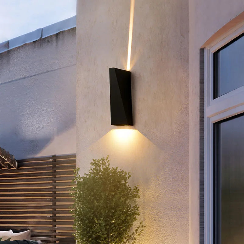 IP65 Waterproof LED Outdoor Wall Sconce Aluminum Porch Garden Modern Light