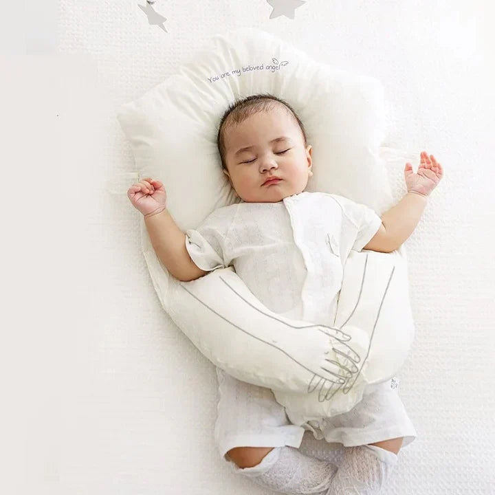 Baby Anti Flat Head Pillow Organic Cotton Infant Sleeping Support Cushion