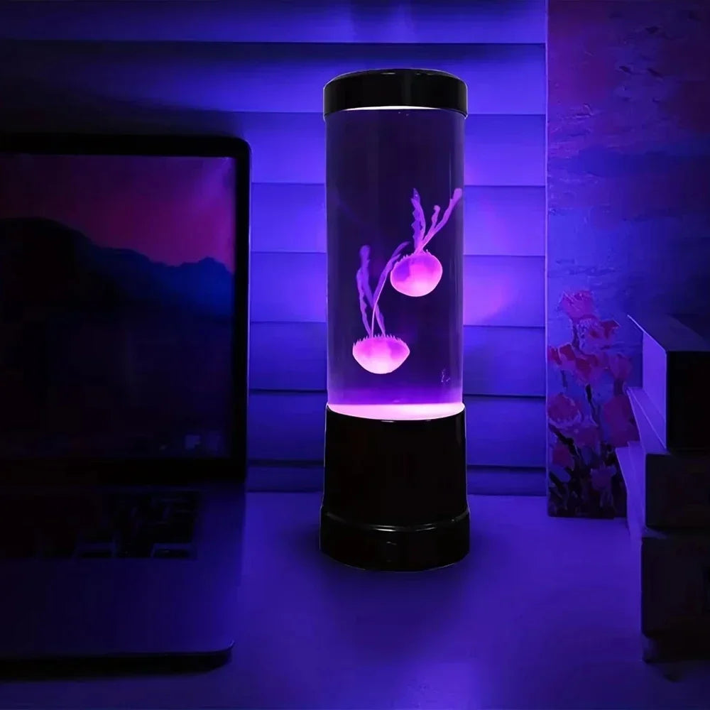 Jellyfish LED Lamp – Remote Control Color Changing Aquarium Night Light Home Decor