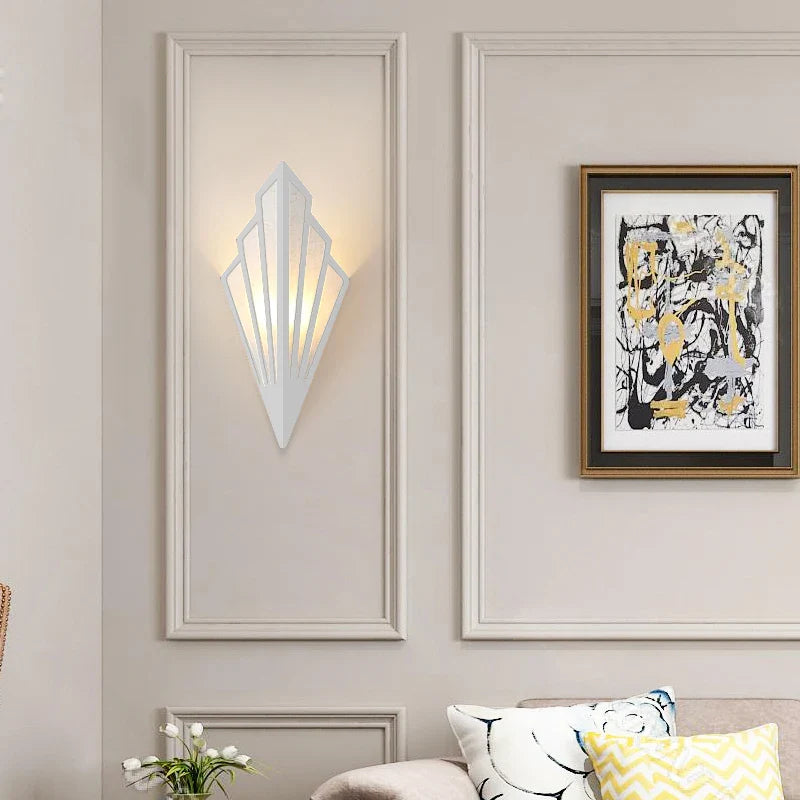 Nordic LED Iron Wall Lamp Modern Bedside Wall Light Living Room Bedroom Decor