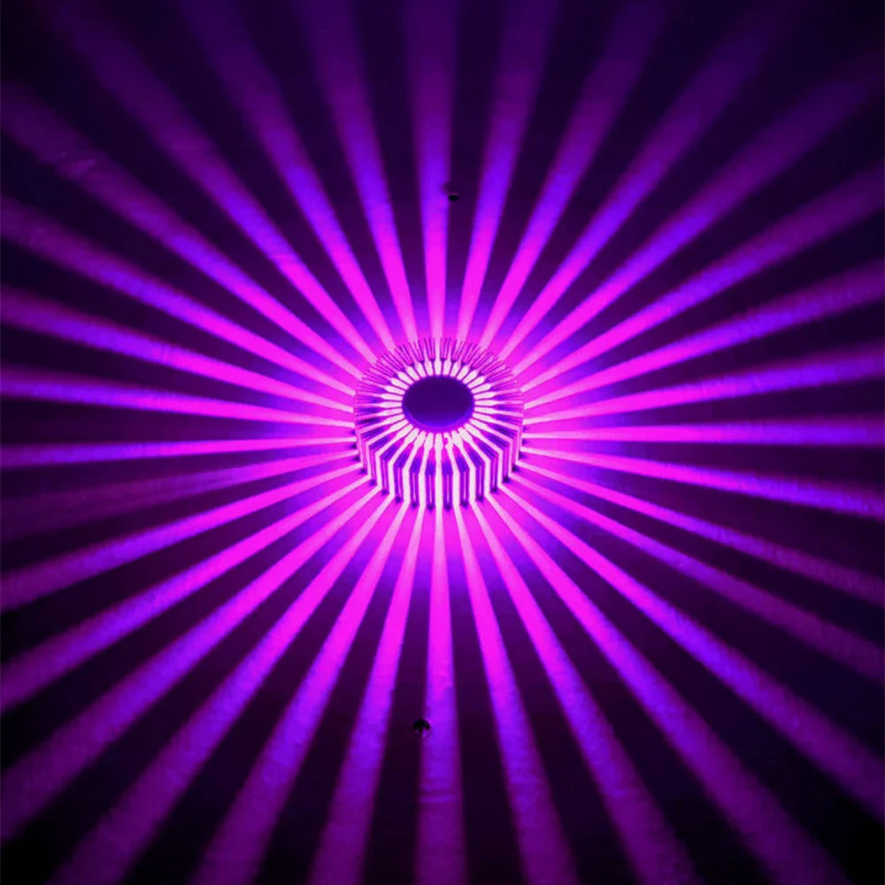 Sunflower LED Wall Lamp RGB Projection Corridor Indoor Creative Light 3W