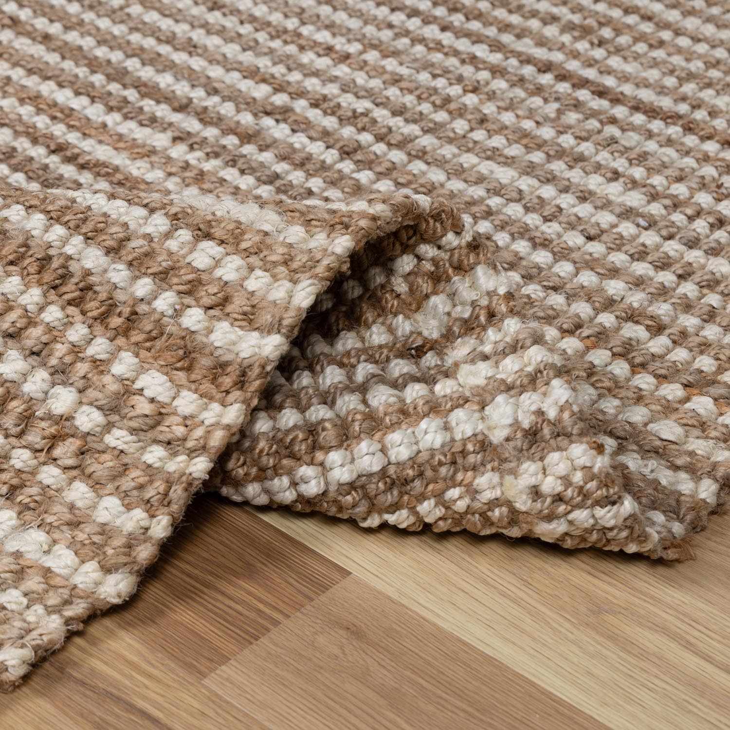Ambel Tan Camel Jute Area Rug